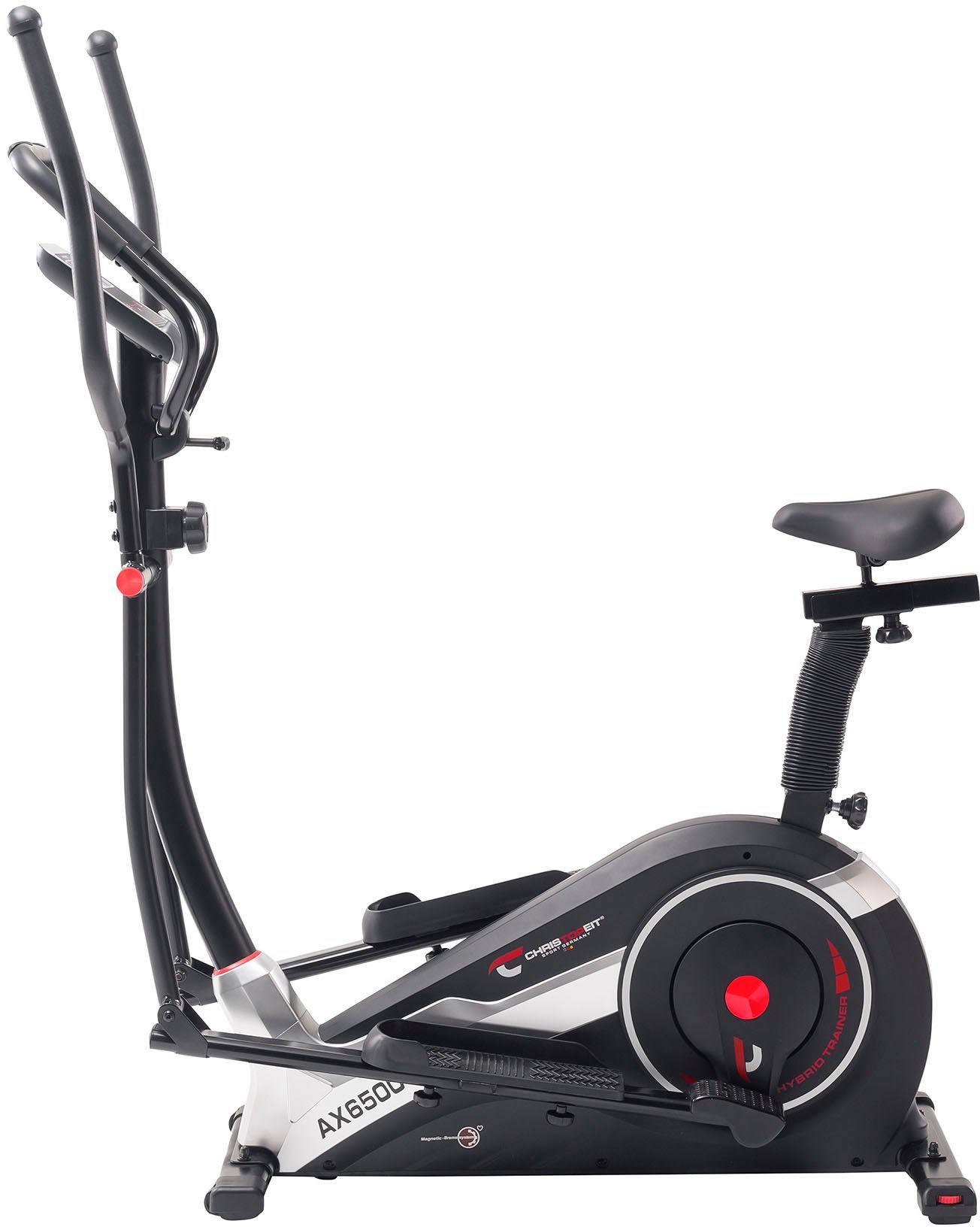 Christopeit Sport® Crosstrainer Hybridtrainer AX 6500 (mit Tablet-Halterung), 150 kg max. Benutzergewicht, 10 Widerstandsstufen