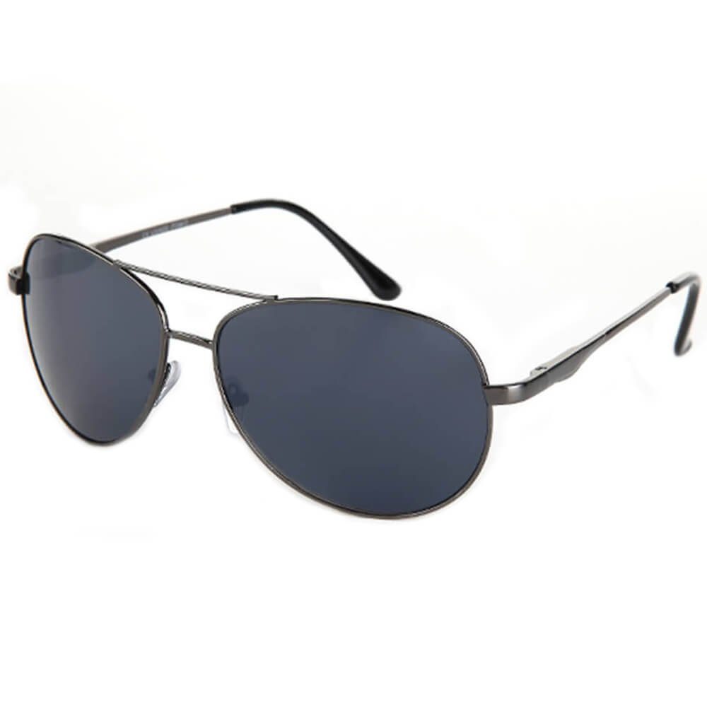 Goodman Design Pilotenbrille Damen und Herren Fliegerbrille Sonnenbrille angenehmes Tragegefühl. UV Schutz 400 Graphit