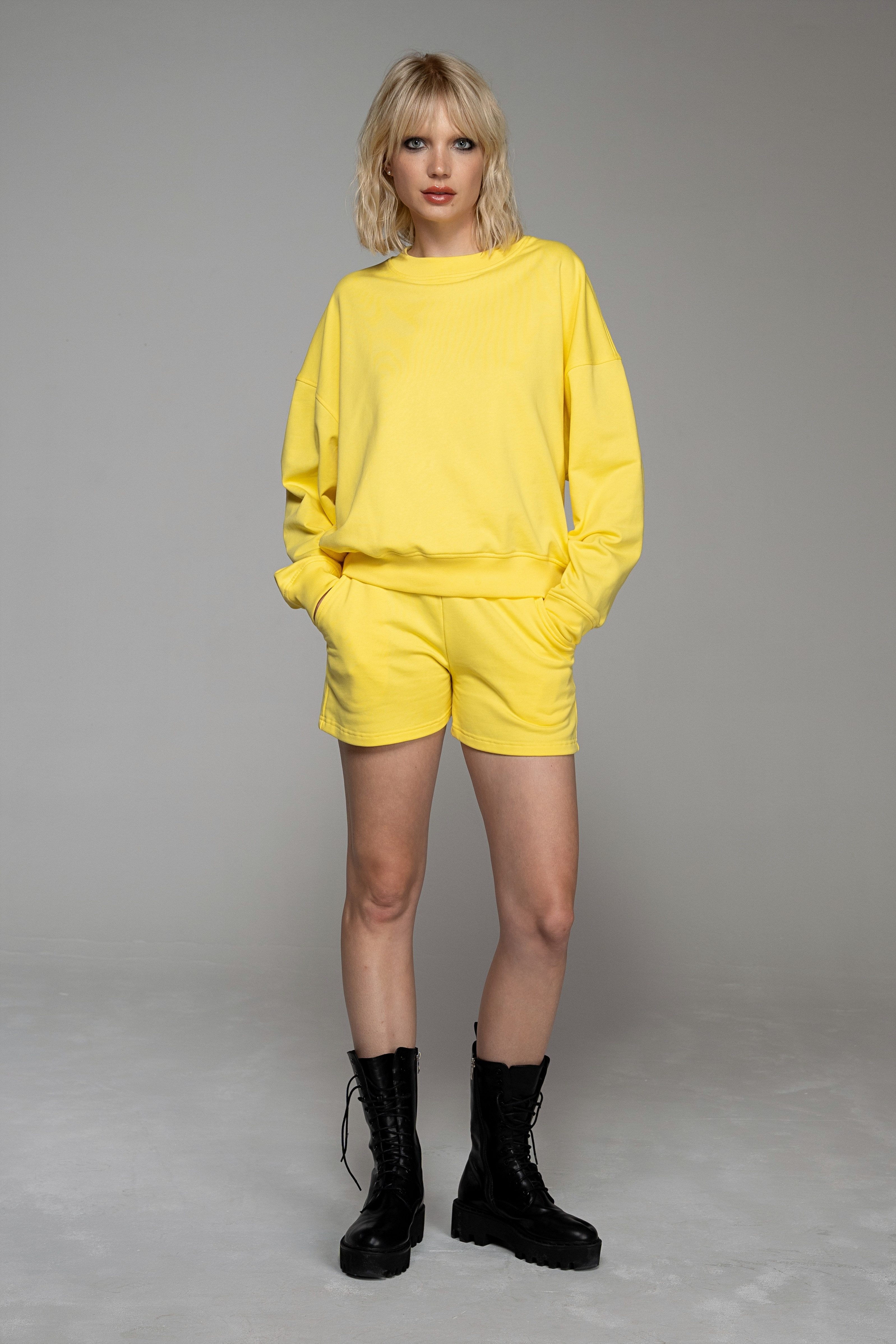 ILAY Lit Longsweatshirt Sweatshirt - Lemon- Urban Streetstyle- Holy