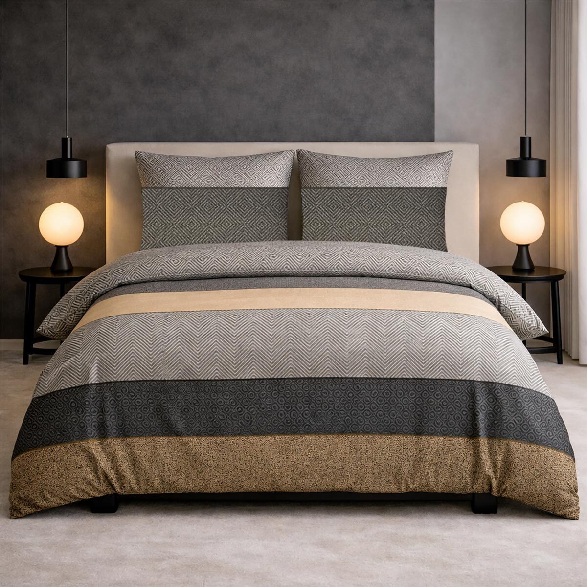 TRAUMSCHLAF Bettwäsche Kansas, Mako Satin, 1 teilig, hochwertige Satin Bettwäsche