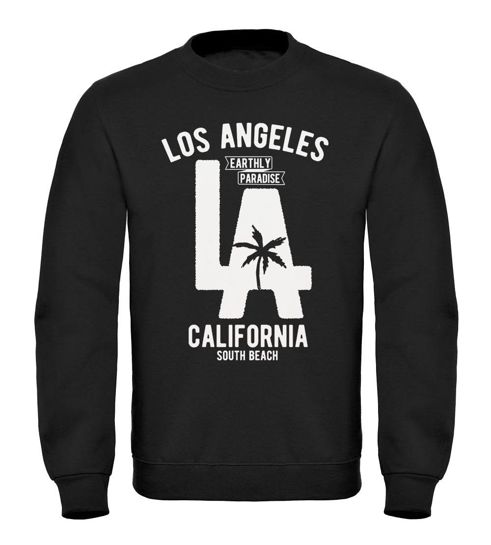 Sweatshirt Sweatshirt Herren Los Angeles California LA Palme Rundhals-Pullover