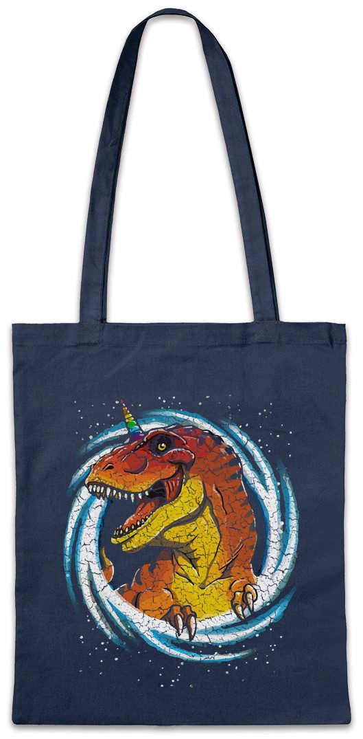 Beuteltasche Unicorn Rex Stofftasche Tyrannosaurus T-Rex Dinosaurier Einhorn Dino