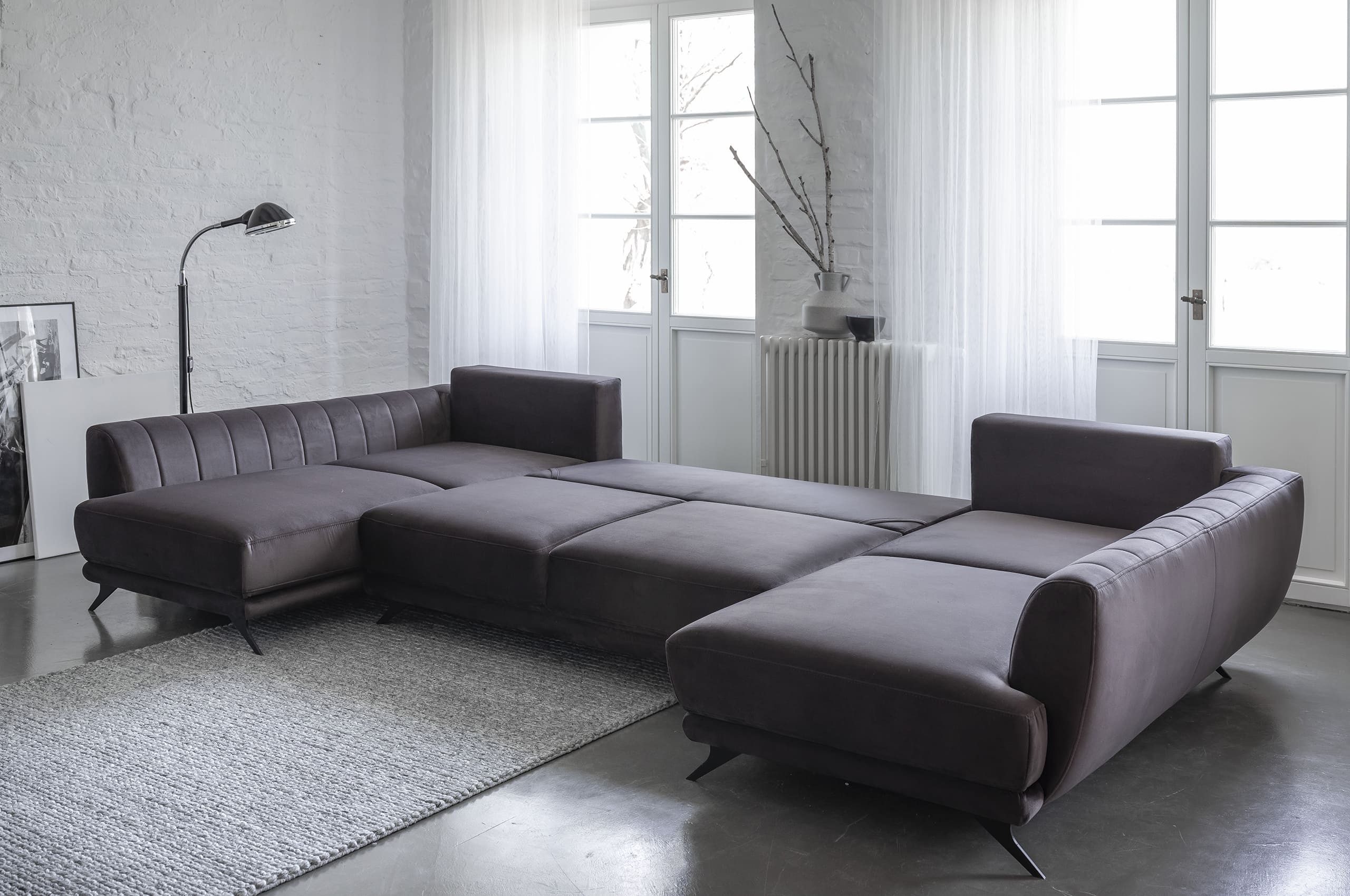 MF Design Wohnlandschaft Marco, mit Bettfunktion
