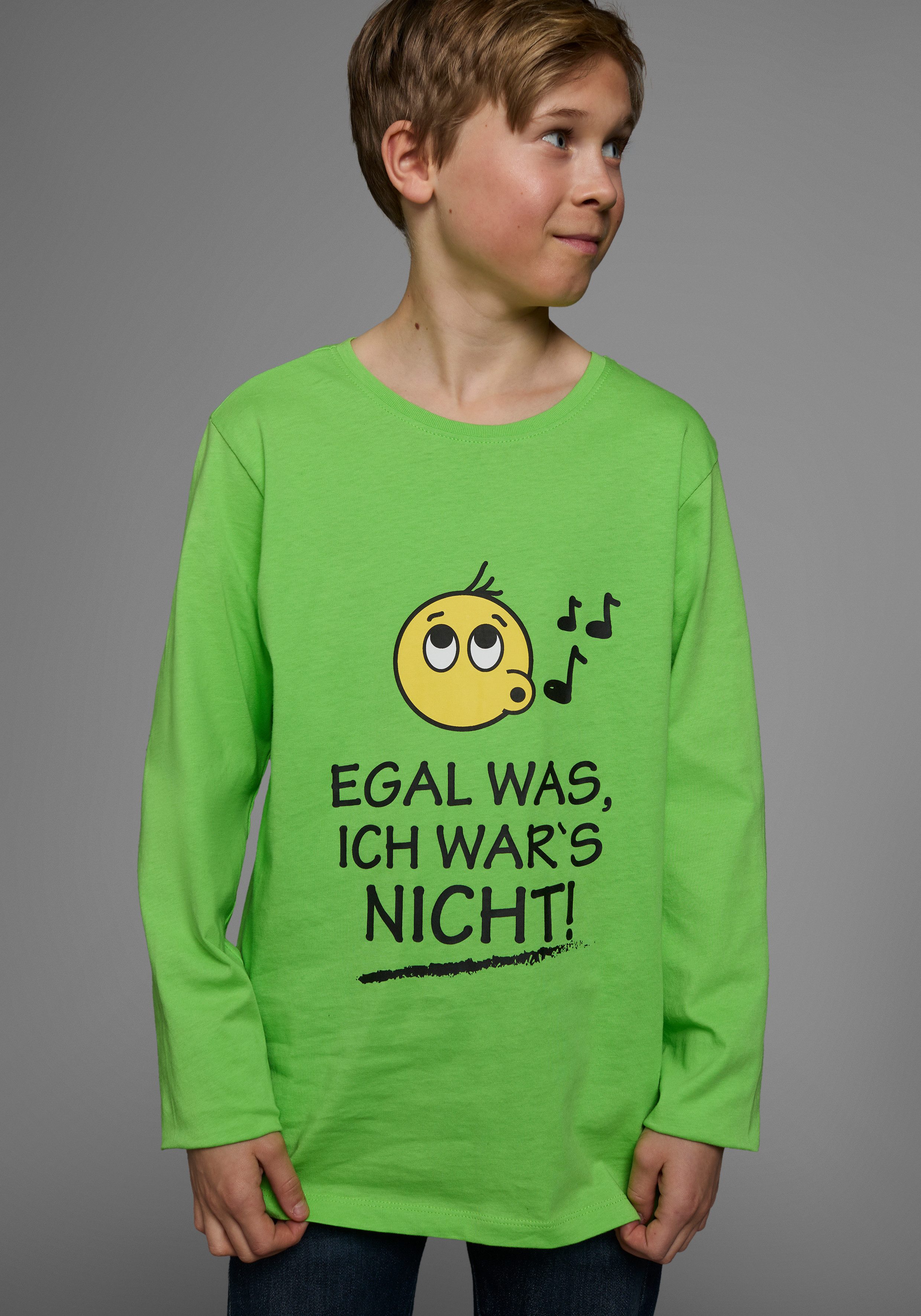 Langarmshirt EGAL WAS, ICH WAR'S NICHT!