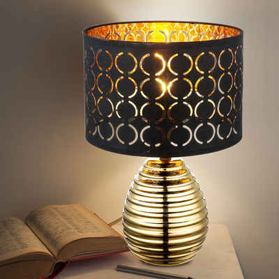 etc-shop LED Tischleuchte, Leuchtmittel inklusive, Warmweiß, Design Schreib Tisch Lampe Schlaf Zimmer Nacht-Licht Lese Leuchte im