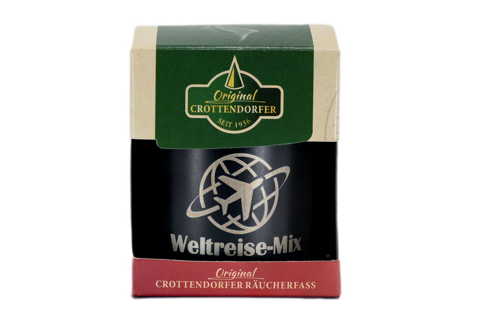 Crottendorfer Räucherhaus 2089, Räucherfass mit 20 Räucherkerzen "Weltreise", Räuchergefäß - Made in Germany