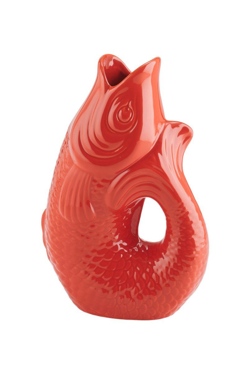 Dekovase Monsieur Carafon Vase / Karaffe Fisch S coral red 1,2l