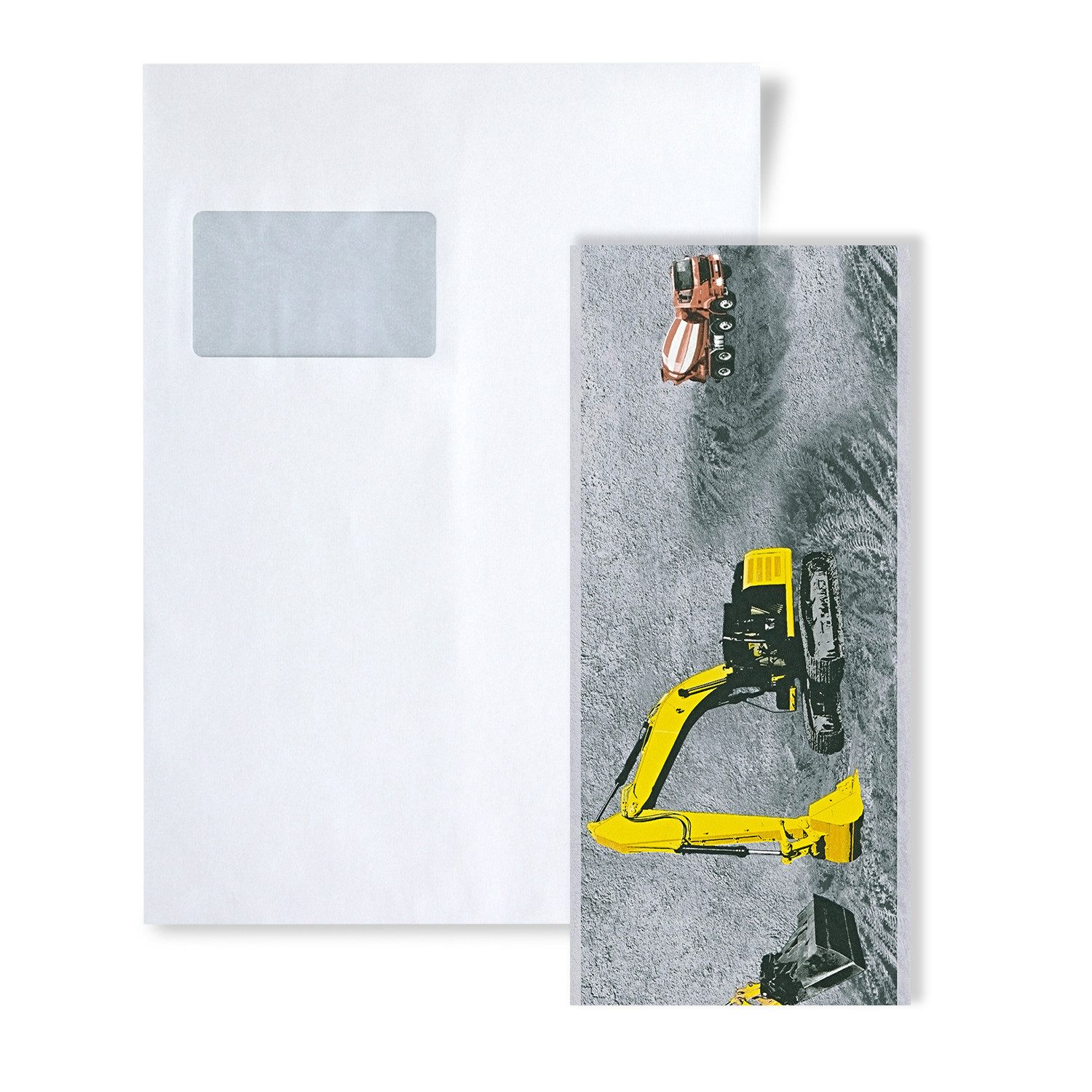 Profhome Bordüre 1 MUSTERSTÜCK S-358711-GU Länge ca. 29 cm MUSTER der Grafik Tapete, (1 Musterblatt, ca. A5-A4), gelb