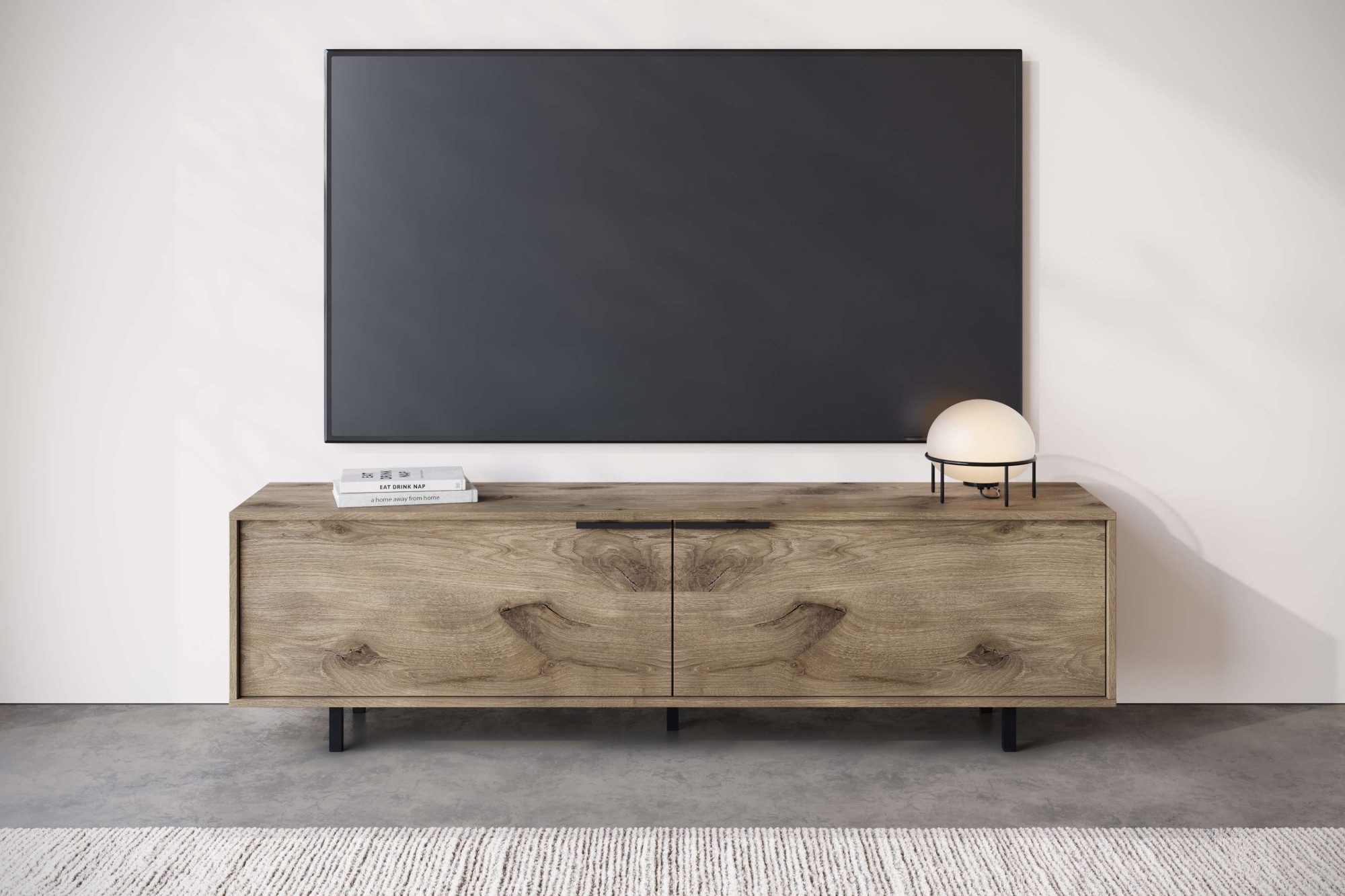 INOSIGN Lowboard "Dinant" TV-Kommode mit 2 Klappen, Kabeldurchführung, Brei günstig online kaufen