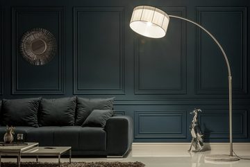 riess-ambiente Bogenlampe EXTENSO 230cm weiß, ohne Leuchtmittel, Wohnzimmer · Metall · verstellbar · Modern Design