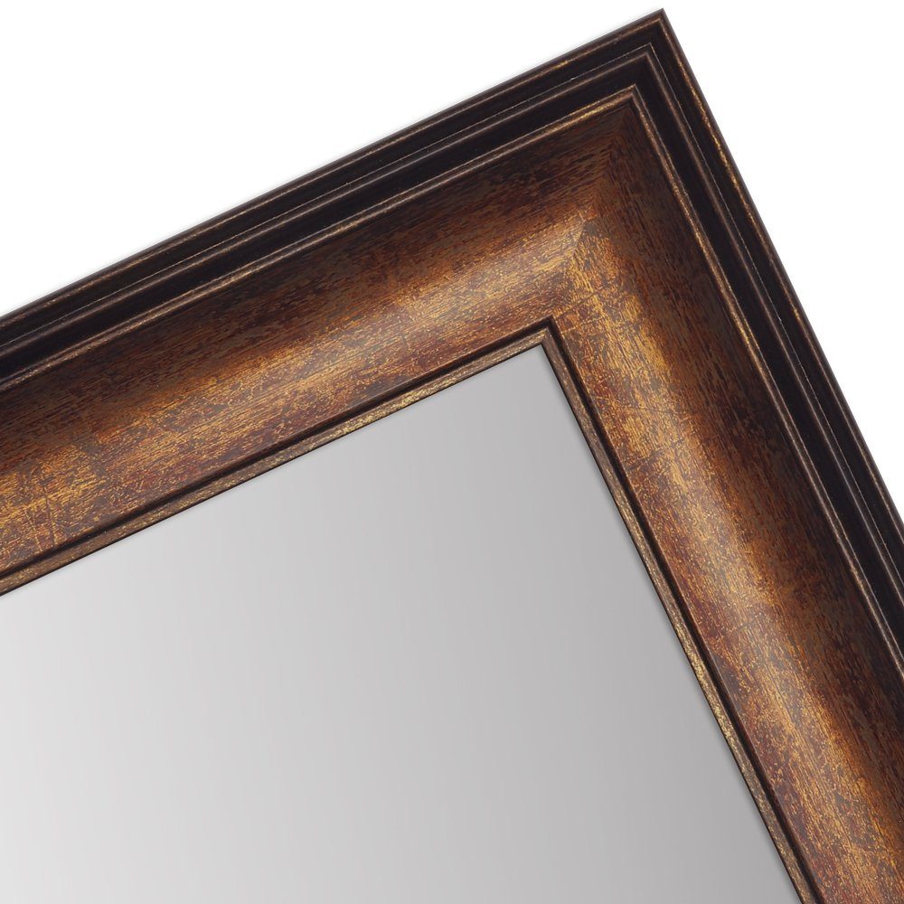 Stil im Klassisch aus WANDStyle Kunststoff Wandspiegel Bronze, H235,