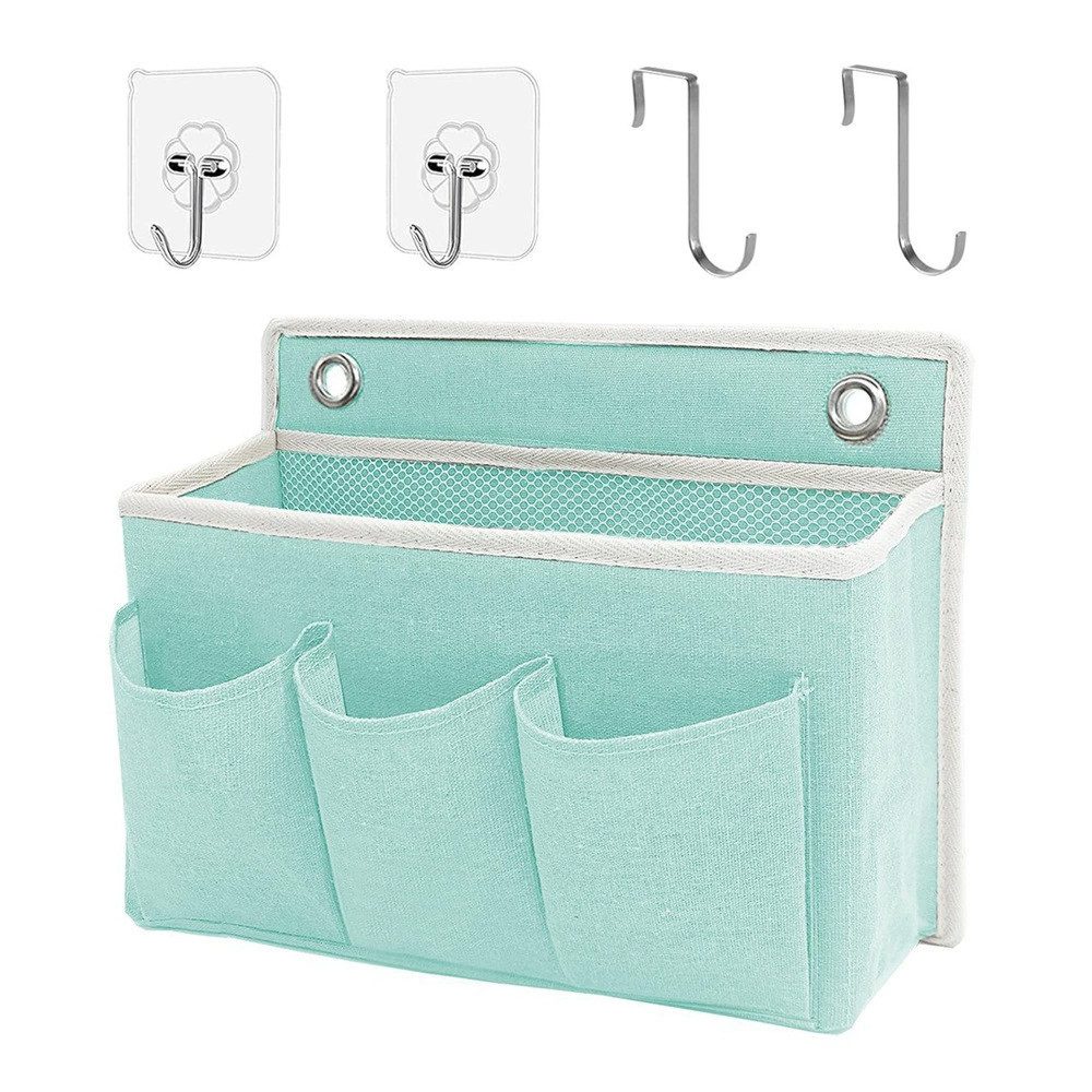 Diwzbyn Hängekorb Hängender Bettkopforganizer,Aufbewahrungsbox,über die Tür hängbar, ideal für Schlafzimmer, Küche und Büro,Praktische Betttasche