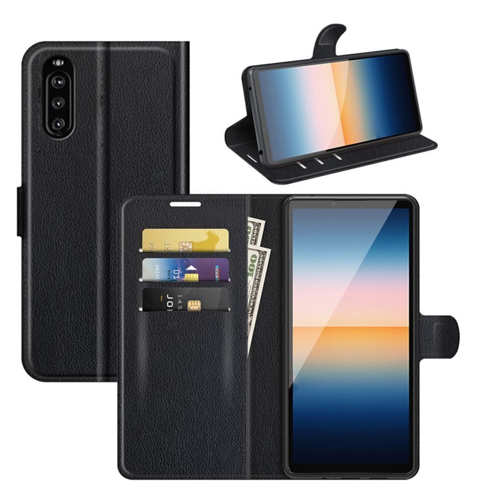 betterfon Handyhülle Handytasche für Sony Xperia Klapphülle Flip Case, 3 Kartenfächer, Magnetverschluss & Standfunktion im Lederlook