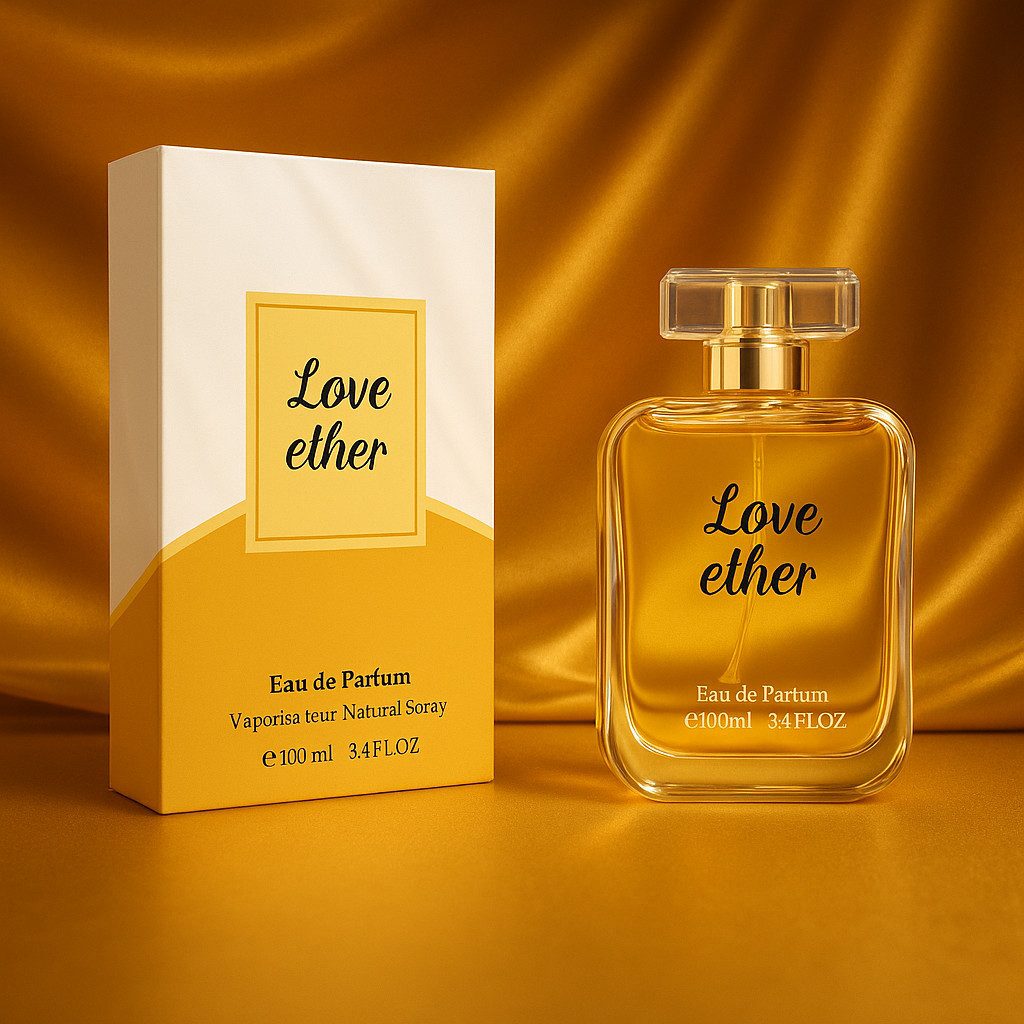 Fine Perfumery London Eau de Parfum LOVE ETHER POUR FEMME – Hergestellt in Spanien, 100 ml Eau de Parfum