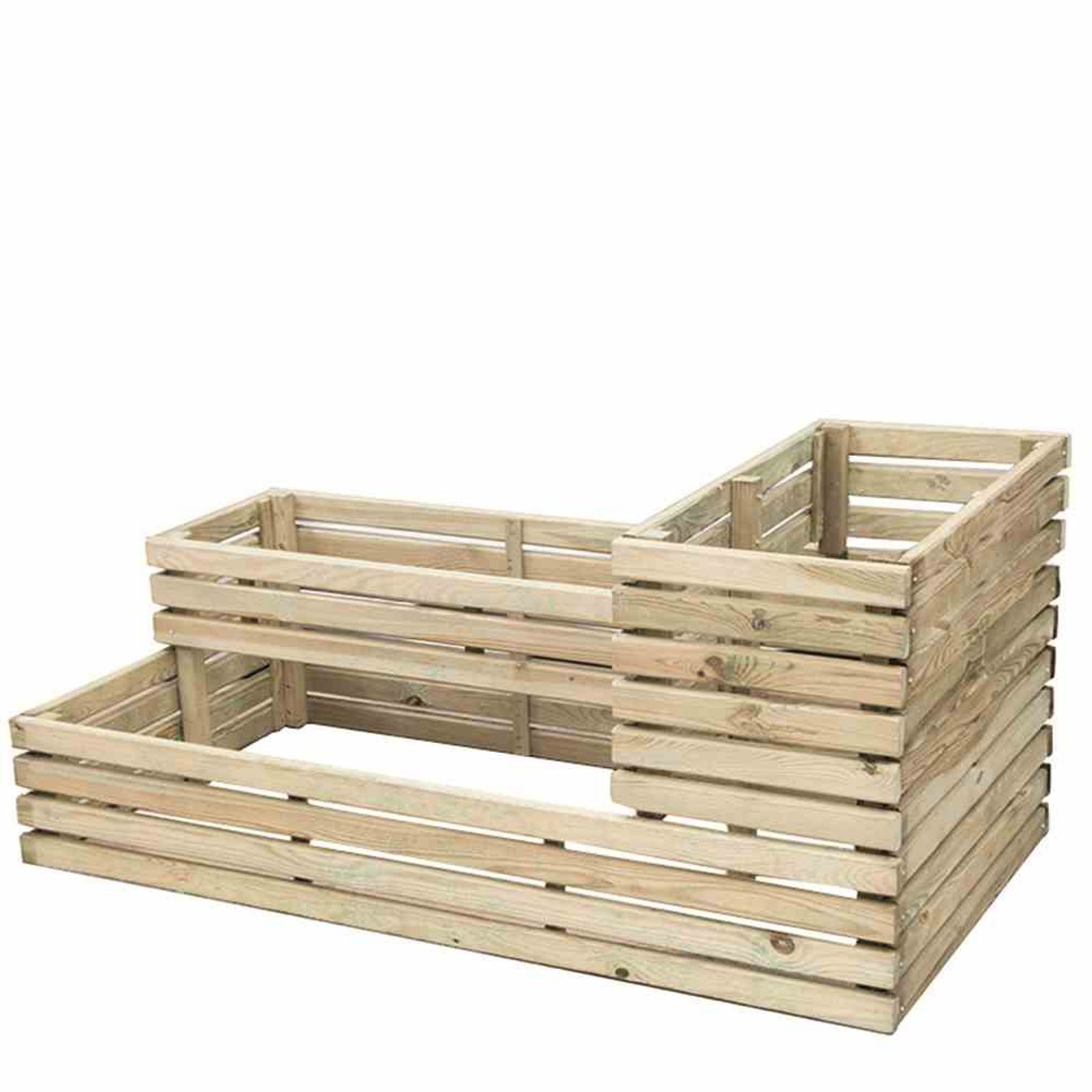 Siena Garden Hochbeet Hochbeet Ella, 120 x 64 x 53 cm kesseldruckimprägniert, inkl. Geotexti
