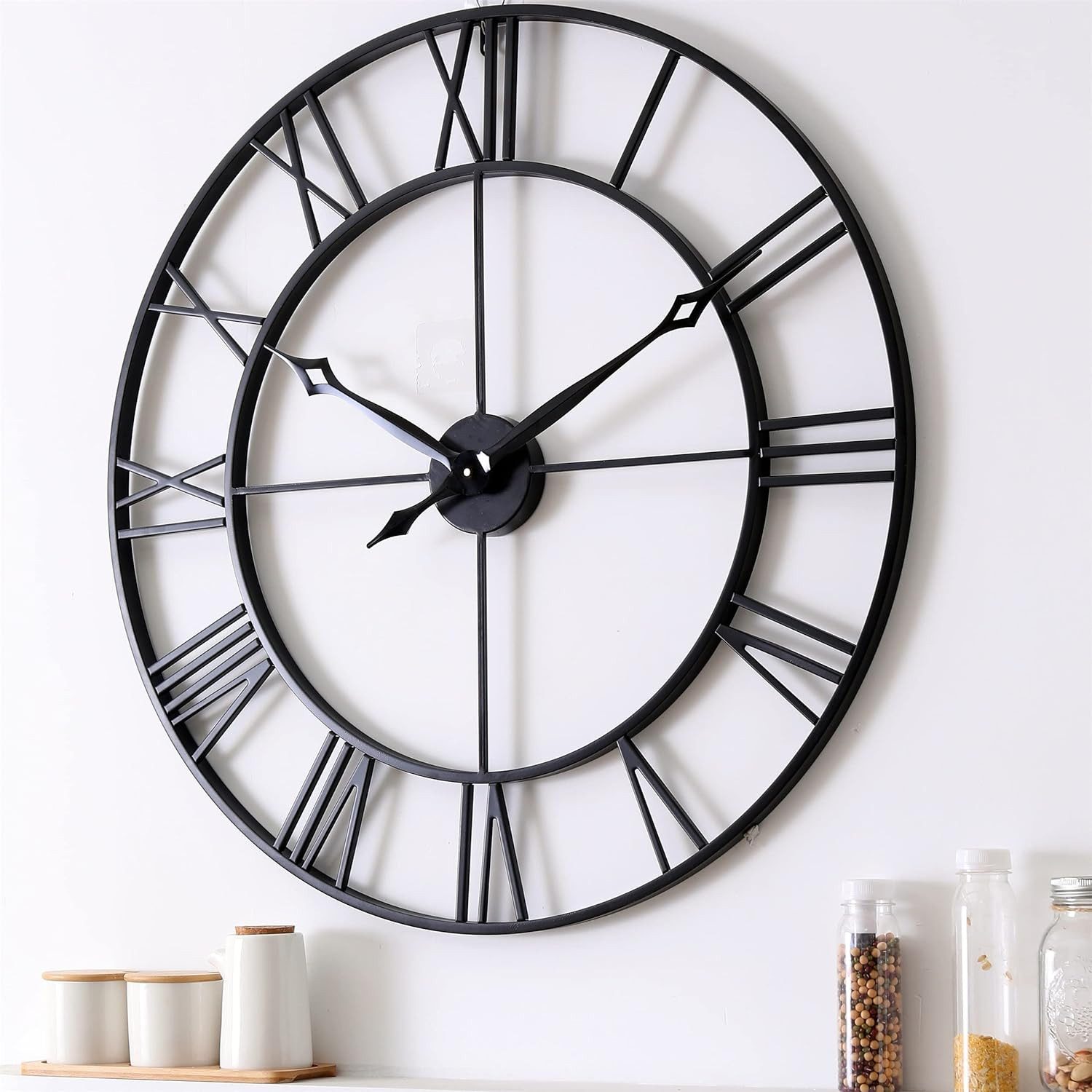 Samilito Wanduhr im Vintage-Stil Rund mit günstig online kaufen