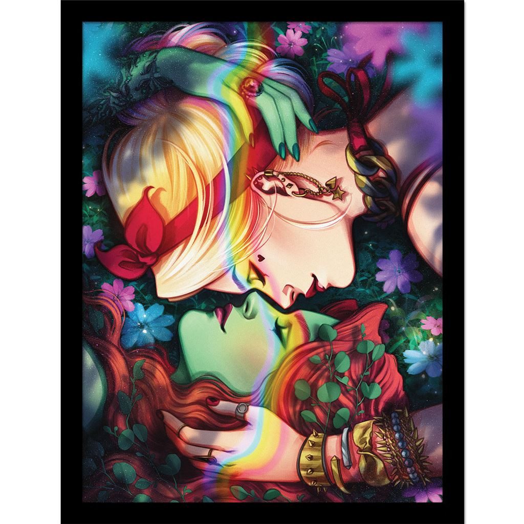Batman Bild mit Rahmen Harley Quinn & Poison Ivy Pride, Gerahmtes Bild Kunstdruck DC Comics