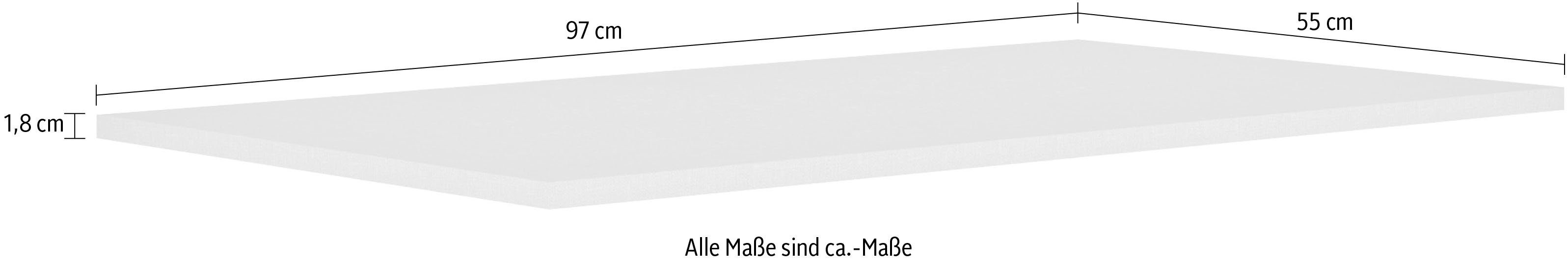 Gami Einlegeboden Enzo (2 St), Verschiedene Module einfach zu kombinieren,  Regal 2er Set für Schrank B. 100