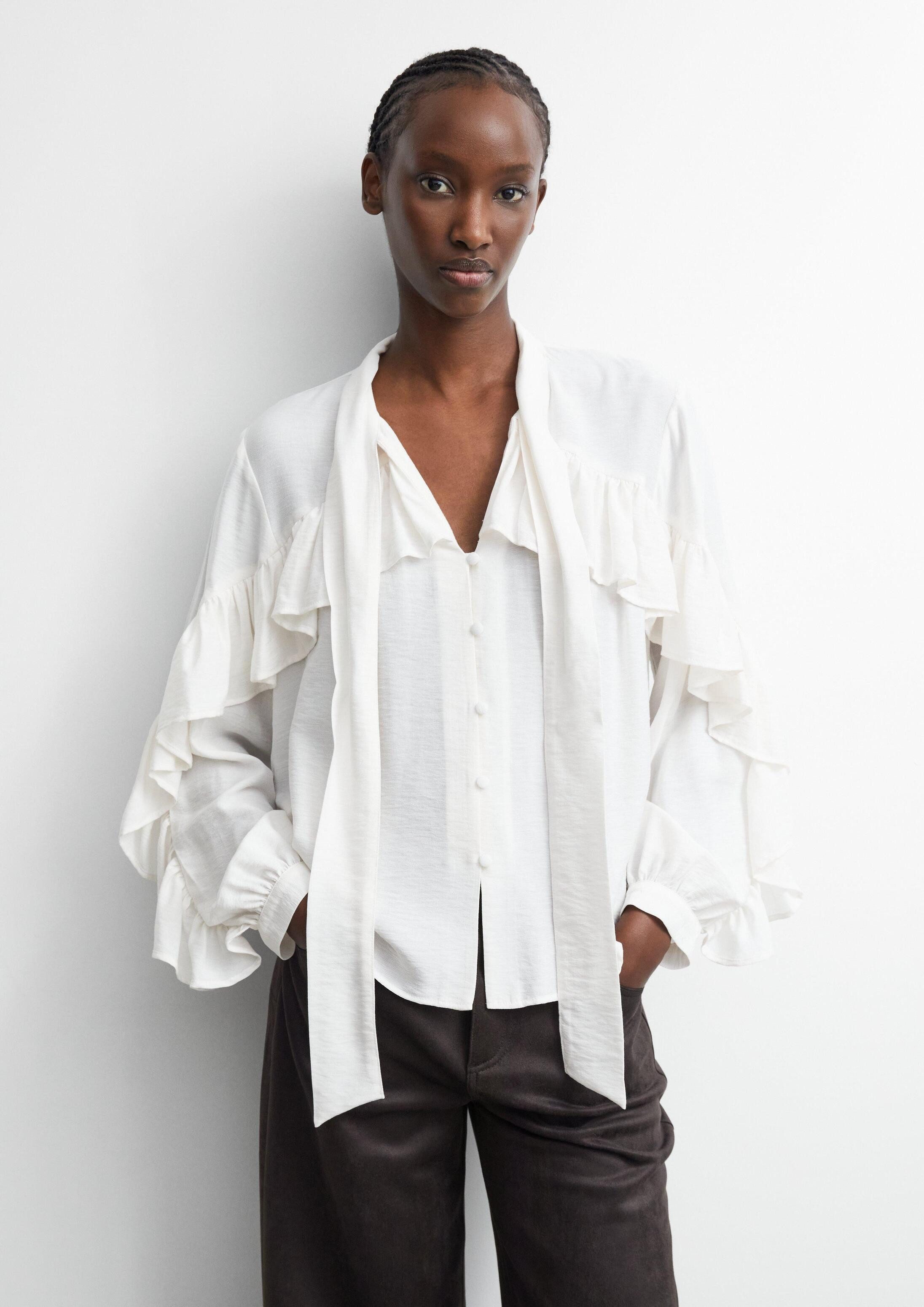 comma Langarmbluse Bluse Bluse
