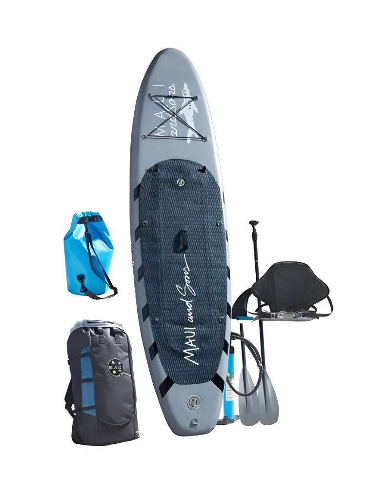 Maui & Sons SUP-Board Stand Up Paddle Board SUP 320 cm bis 140 kg Surfboard aufblasbar, (Komplettset)