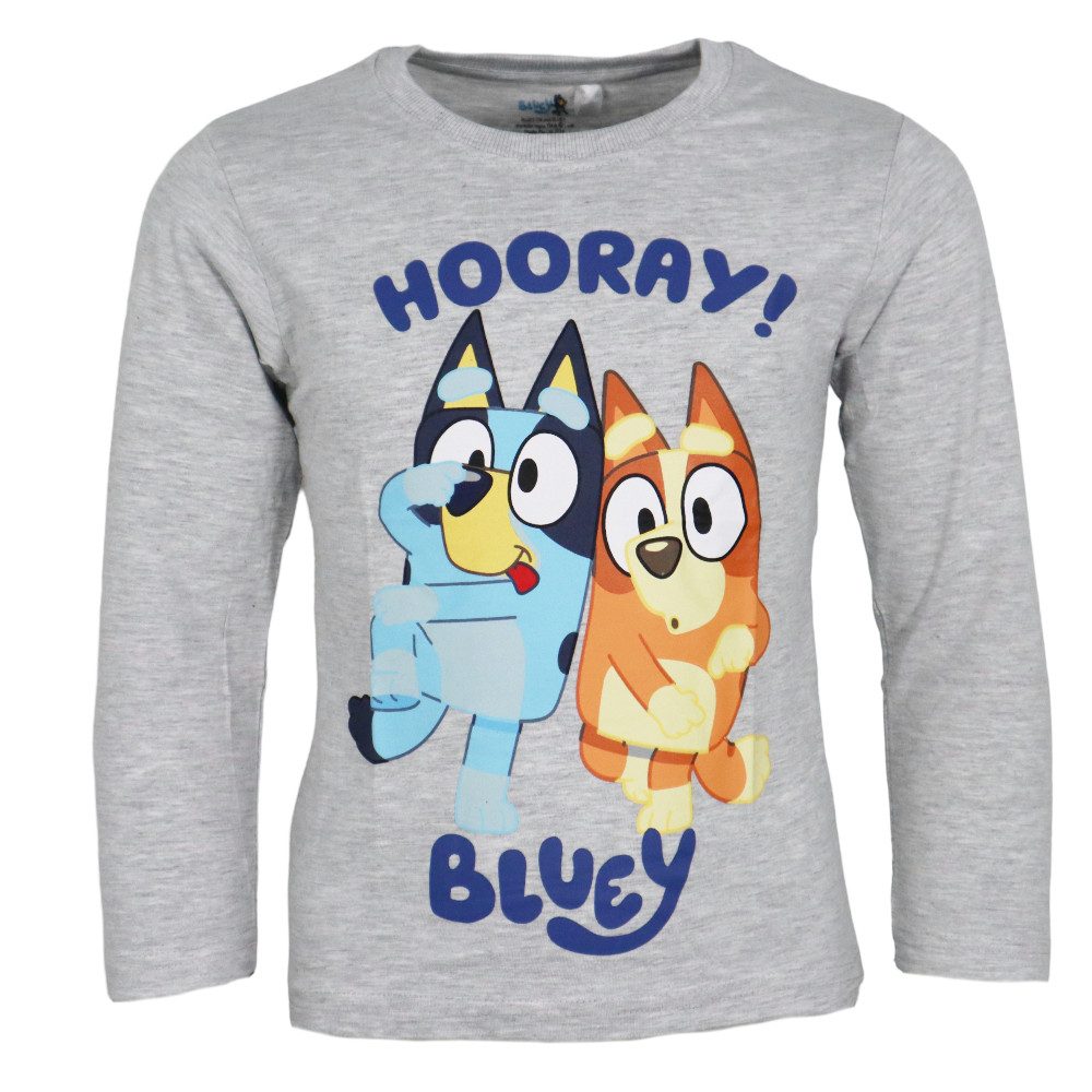 Langarmshirt Bluey Bingo Kinder Langarmshirt langarm Shirt Gr. 92 bis 116