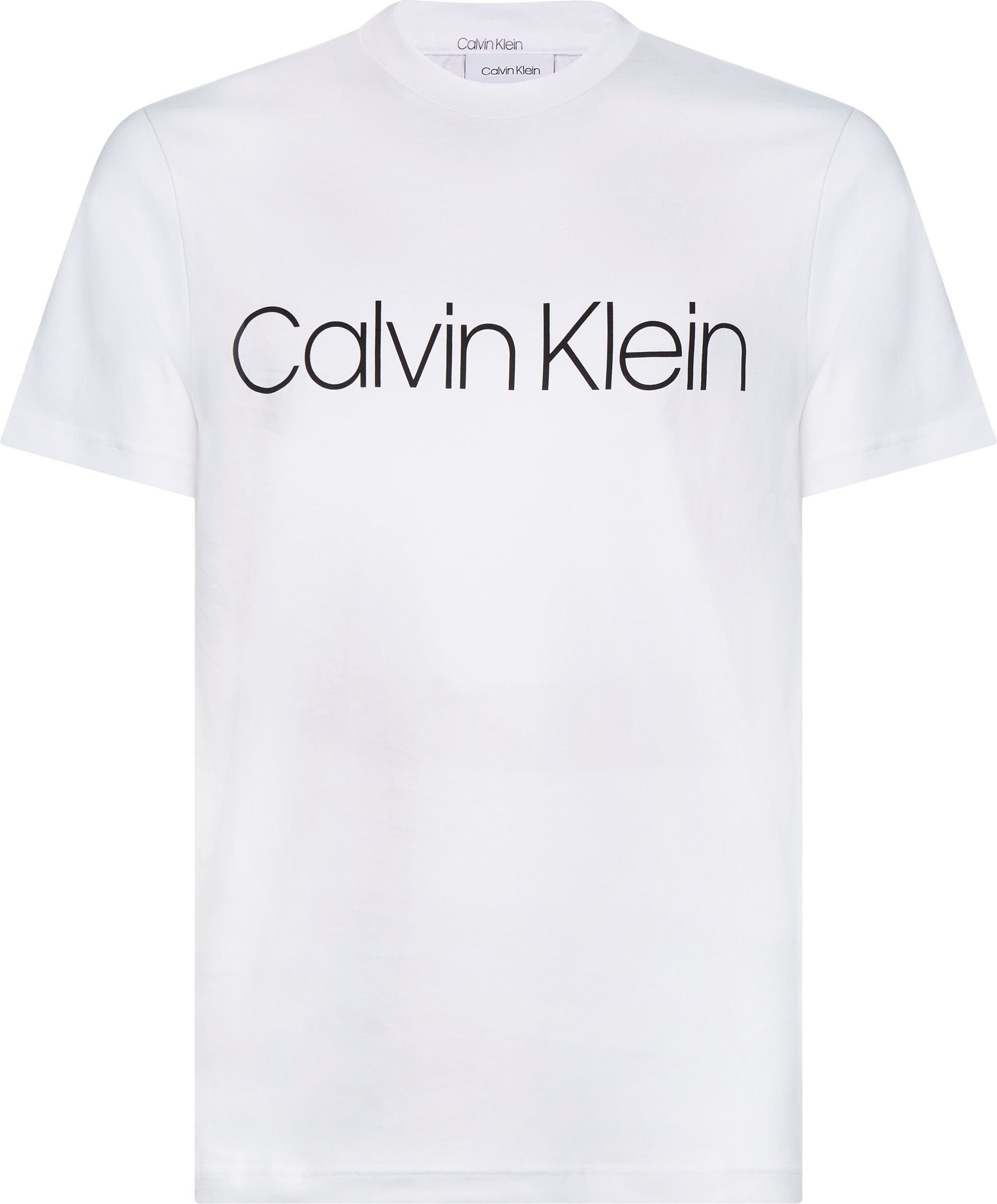 Calvin Klein Big&Tall T-Shirt BT-COTTON FRONT LOGO T-SHIRT mit Logoschriftzug weiß