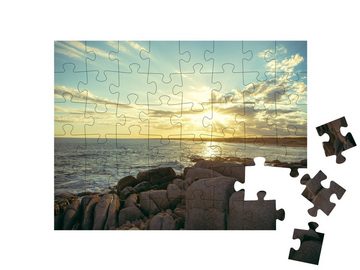 puzzleYOU Puzzle Sonnenuntergang am Punta del Diablo, Uruguay, 48 Puzzleteile, puzzleYOU-Kollektionen Südamerika