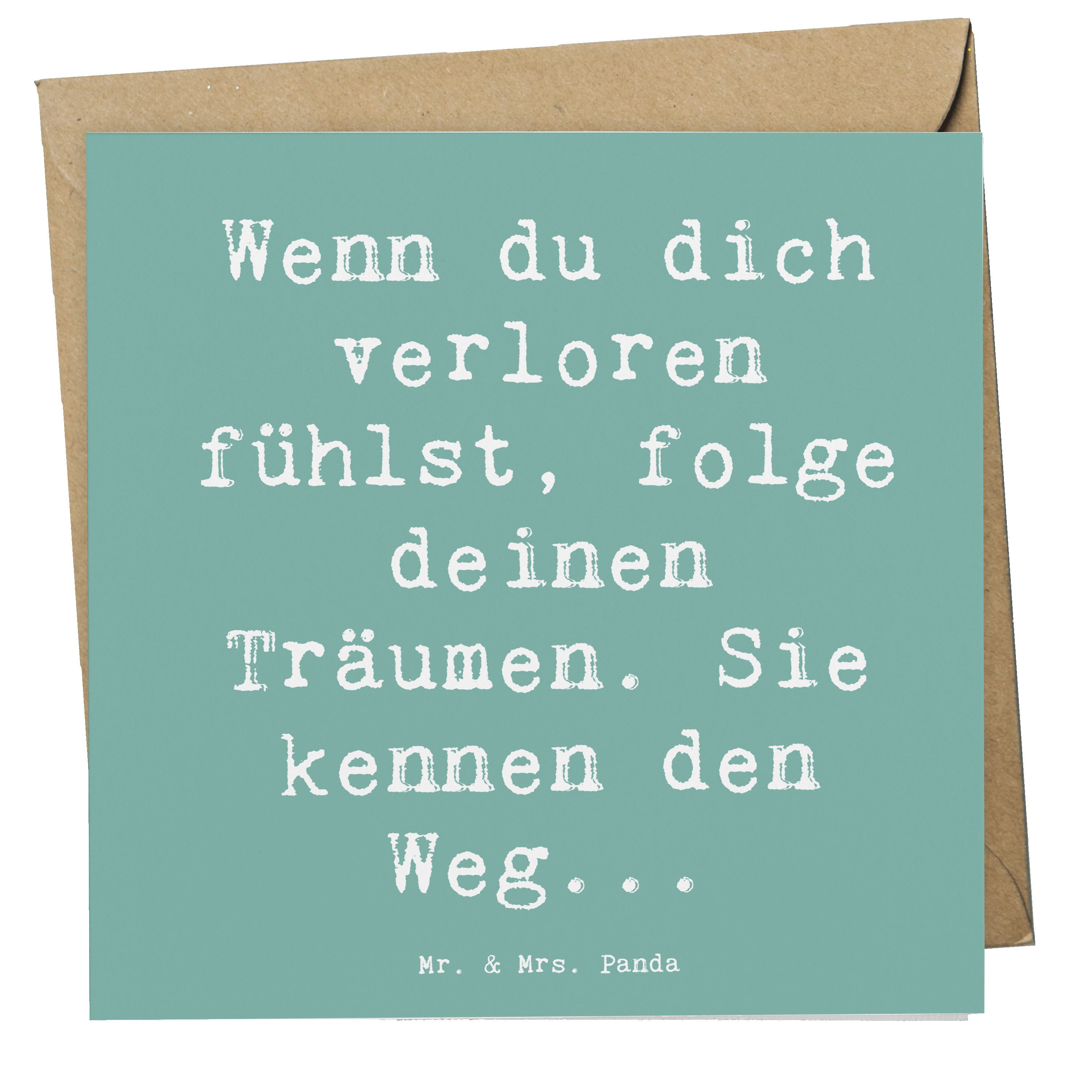 Grußkarte Selbstzweifel und Träume - Meeresbrise - Geschenk, positive Gedanken