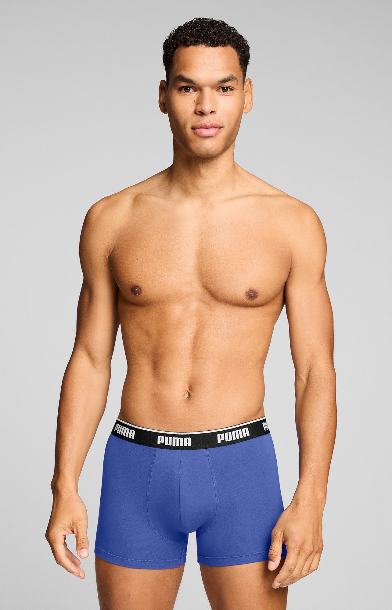 PUMA Boxershorts PUMA MEN EVERYDAY BASIC BOXERS 3P (3er Pack) Komfortabler elastischer Logobund