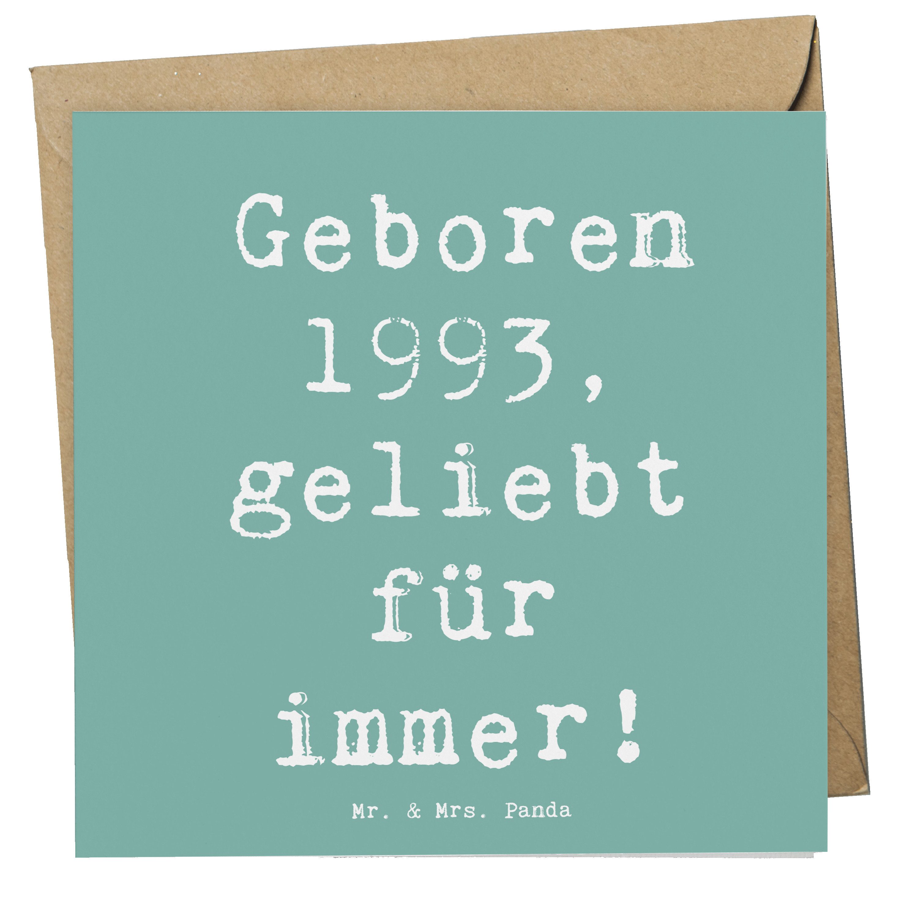 Grußkarte 1993 Geburtstag - Meeresbrise - Geschenk, Geboren 1993, Liebe 1993, E