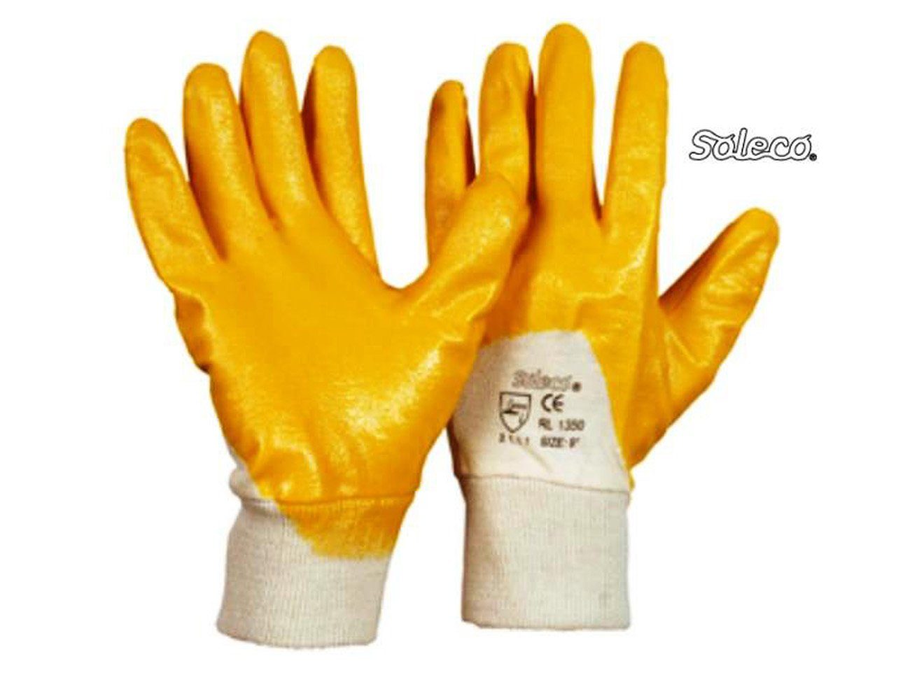 Leipold + Döhle Montage-Handschuhe 12 Paar LEIPOLD Nitril Arbeitshandschuhe Soleco…