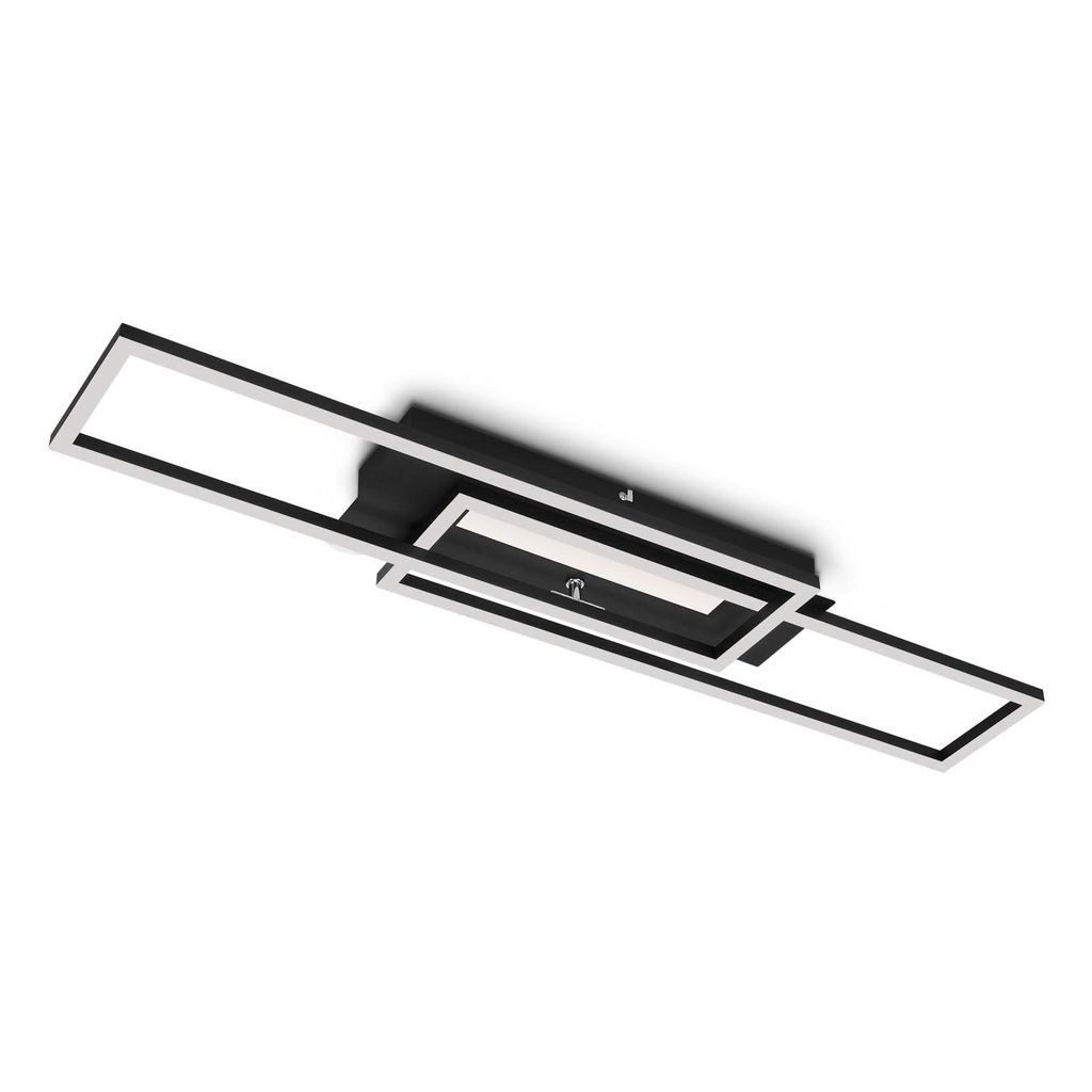 Briloner Leuchten LED Deckenleuchte 3546015, getrennt schaltbar, LED fest integriert, 3000K - Warmweiß, Deckenlampe Memoryfunktion 3000K 40W 4400lm 82,7x19x8cm