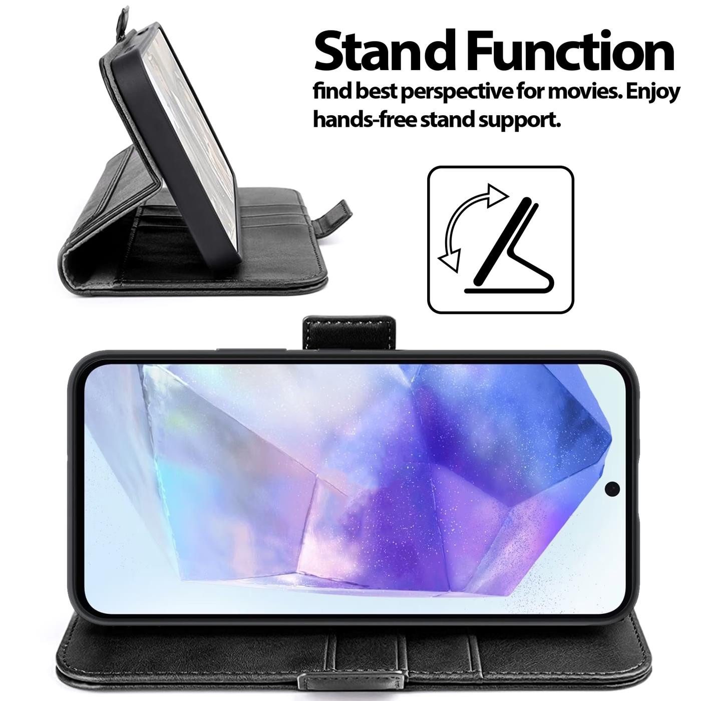 CoolGadget Handyhülle Book Case Elegance Tasche für Samsung Galaxy A56 5G 6,7 Zoll, Hülle Magnet Klapphülle Flip Case für Samsung A56 5G Schutzhülle