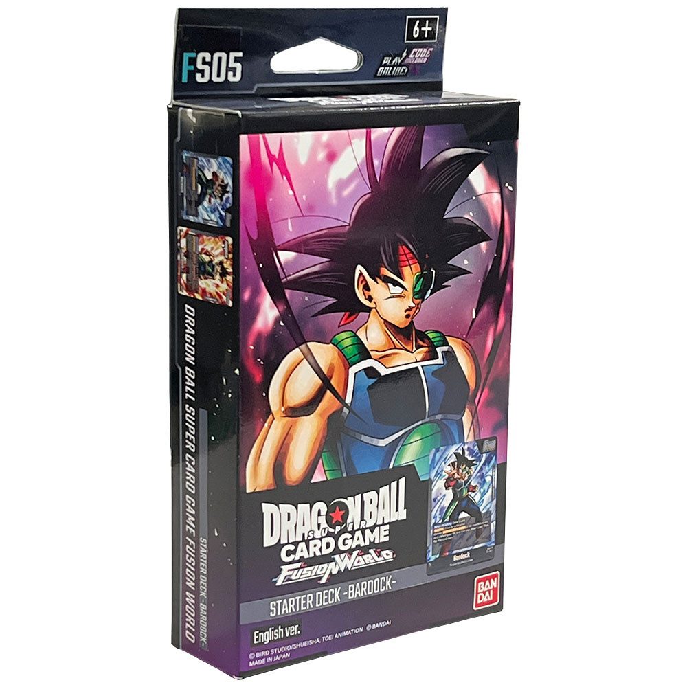 Dragon Ball Sammelkarte Dragon Ball Super Fusion World Starter Deck Bardock FS05 ENG+Sleeves