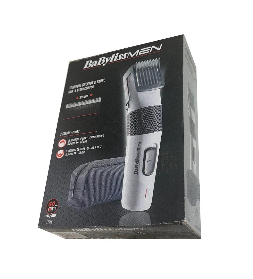 BaByliss Körperrasierer BaByliss MEN E795E Profi Haarschneider mit 2 Aufsätzen Netz/Akku