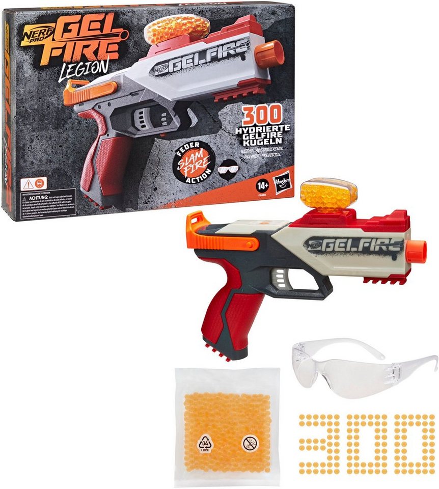 Hasbro Blaster Nerf Pro Gelfire Legion, inkl. 300 hydrierte Gelfire Kugeln,  Mit Schnellfeuer - Kugeln können in schneller Folge abgefeuert werden