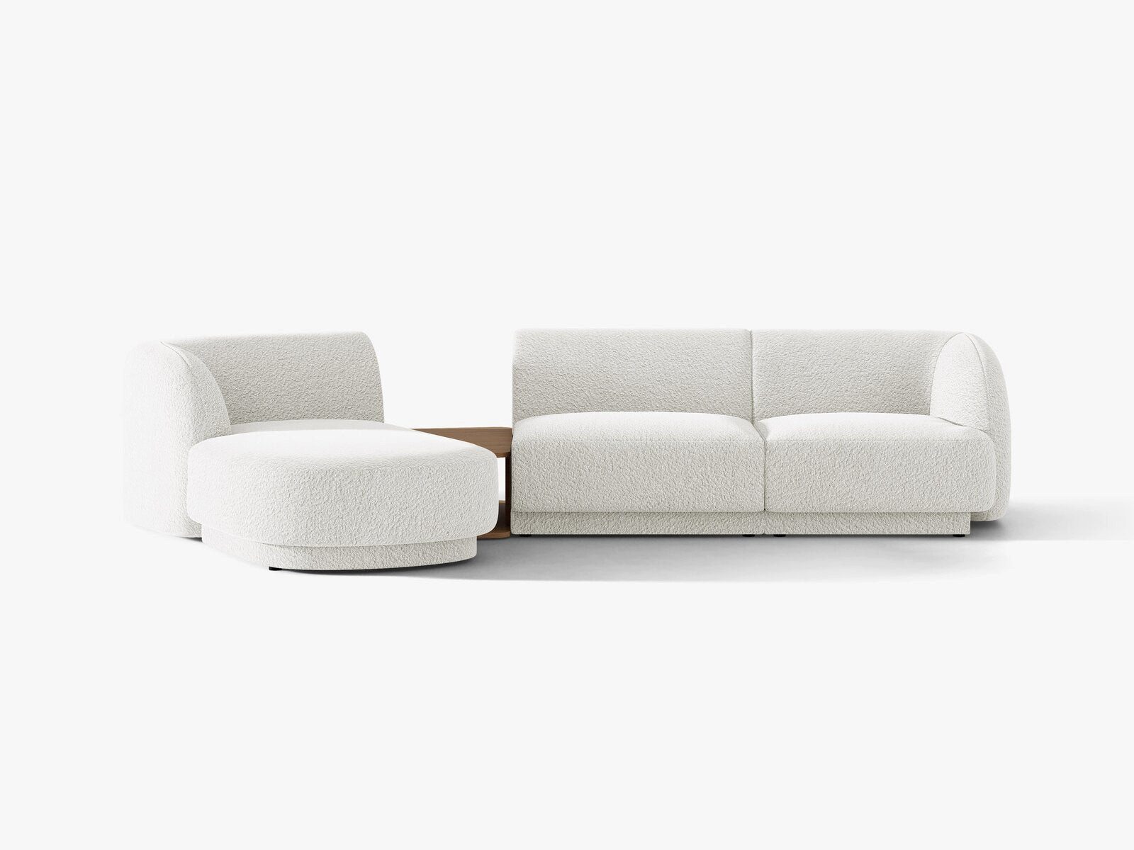 Micadoni Sofa Miley, modular mit Recamiere 3-Sitzer