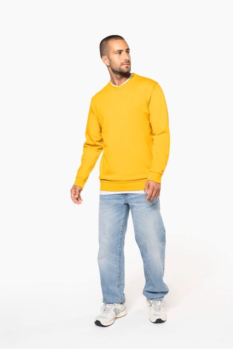 Kariban Sweatshirt Herren Sweatshirt mit Rundhalsausschnitt – Bild 4 von 5