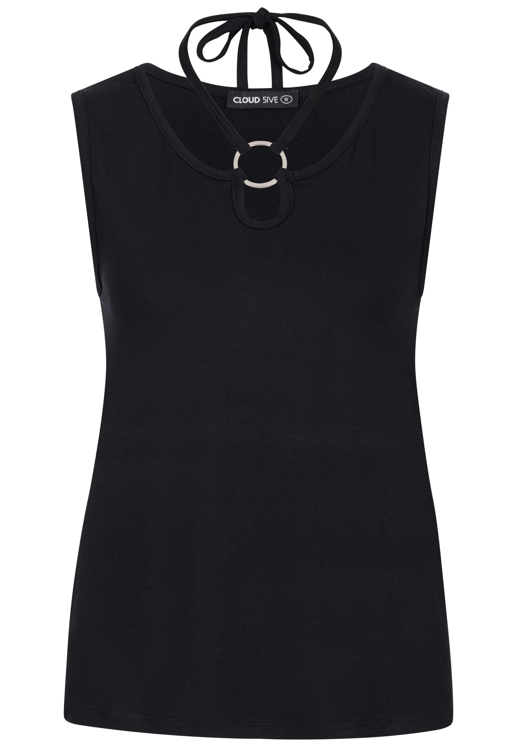 CLOUD 5IVE Muskelshirt CLOUD 5IVE Cloud 5ive Viscose Neckholder Top with Ri günstig online kaufen