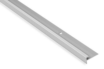 Effector Winkelprofil C23 (Treppenkantenschutz Treppenabschluss (1 Profil, 1,8m) Alu Winkelprofi Einfasshöhe 3mm Aluprofil Designboden Kantenschutzprofil Anti-Rutsch)