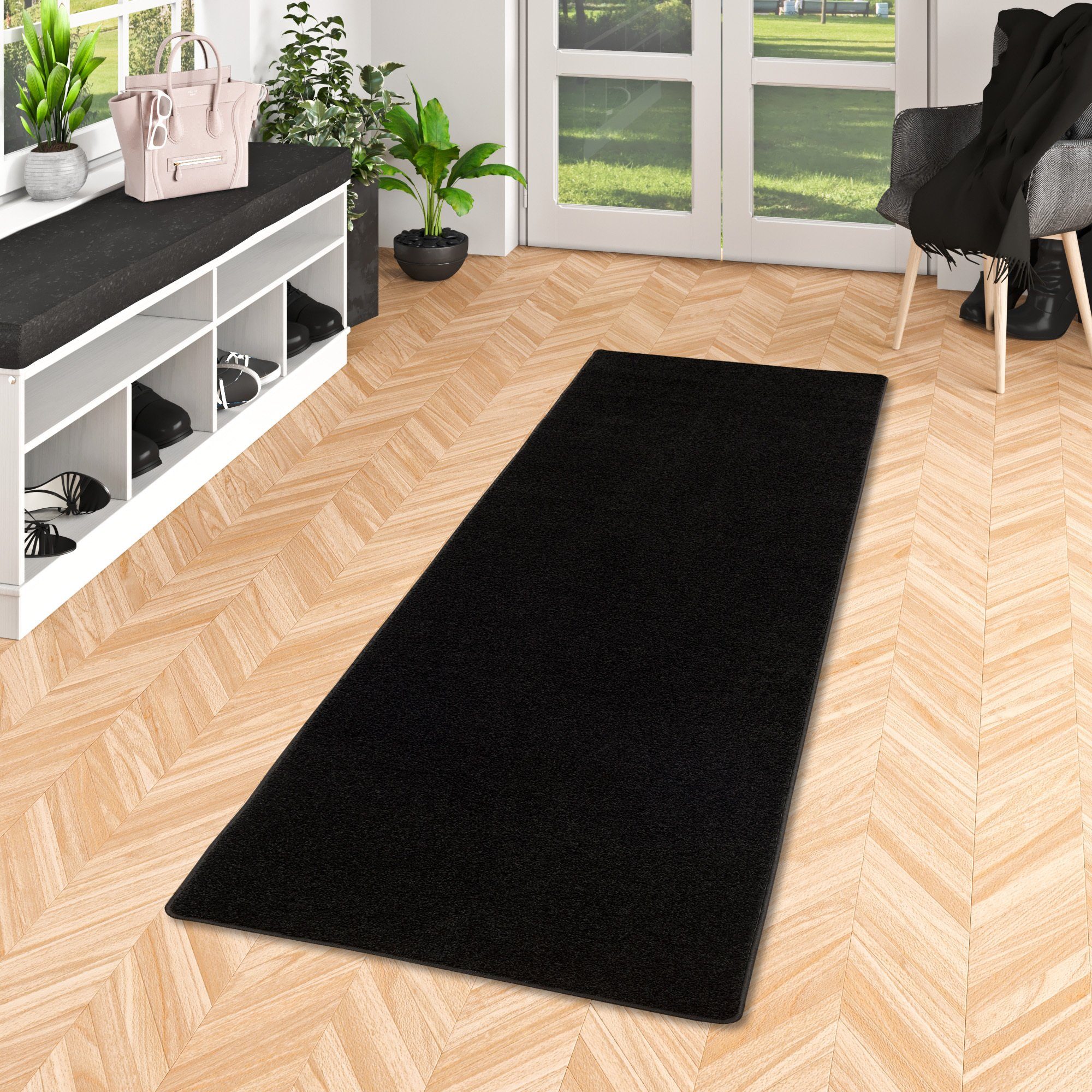 Läufer Hochflor Langflor Teppich Läufer Cottage, Snapstyle, Rechteckig, Höhe: 22 mm