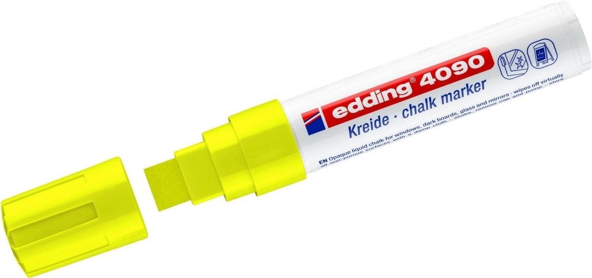 Filzstift Kreidemarker edding 4090 4-15mm Neongelb