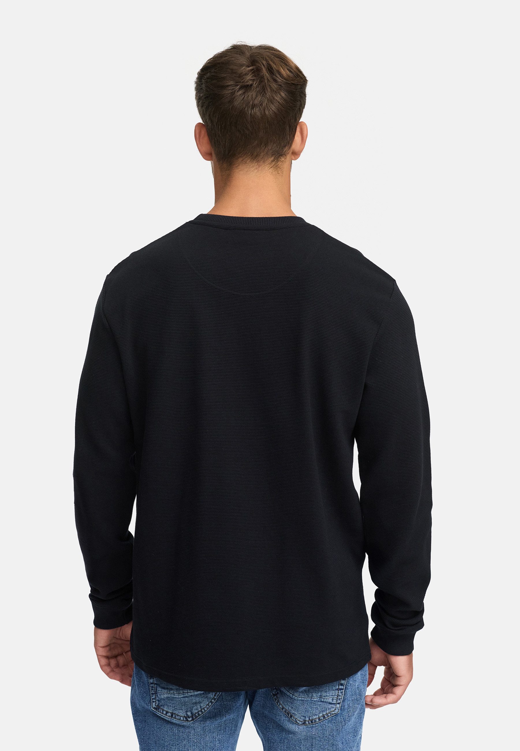 Indicode Sweater Herren INGuadalupe o-neck Sweatshirt Herrenpulli (Sweatshirt) Sweatshirt mit Rundhalsausschnitt aus reiner Baumwolle