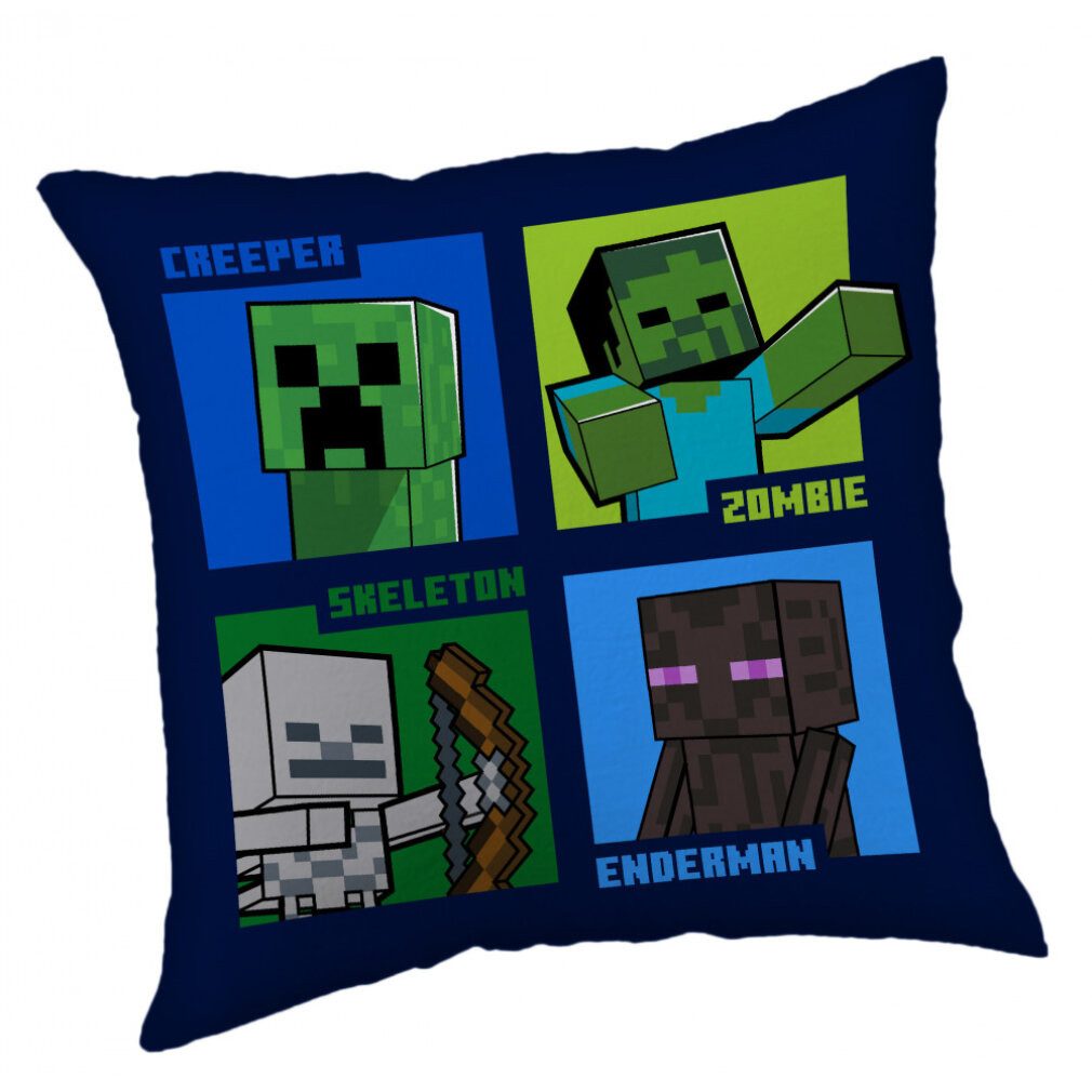 Jerry Fabrics Dekokissen Minecraft Mob Callout Zierkissen 40*40 cm