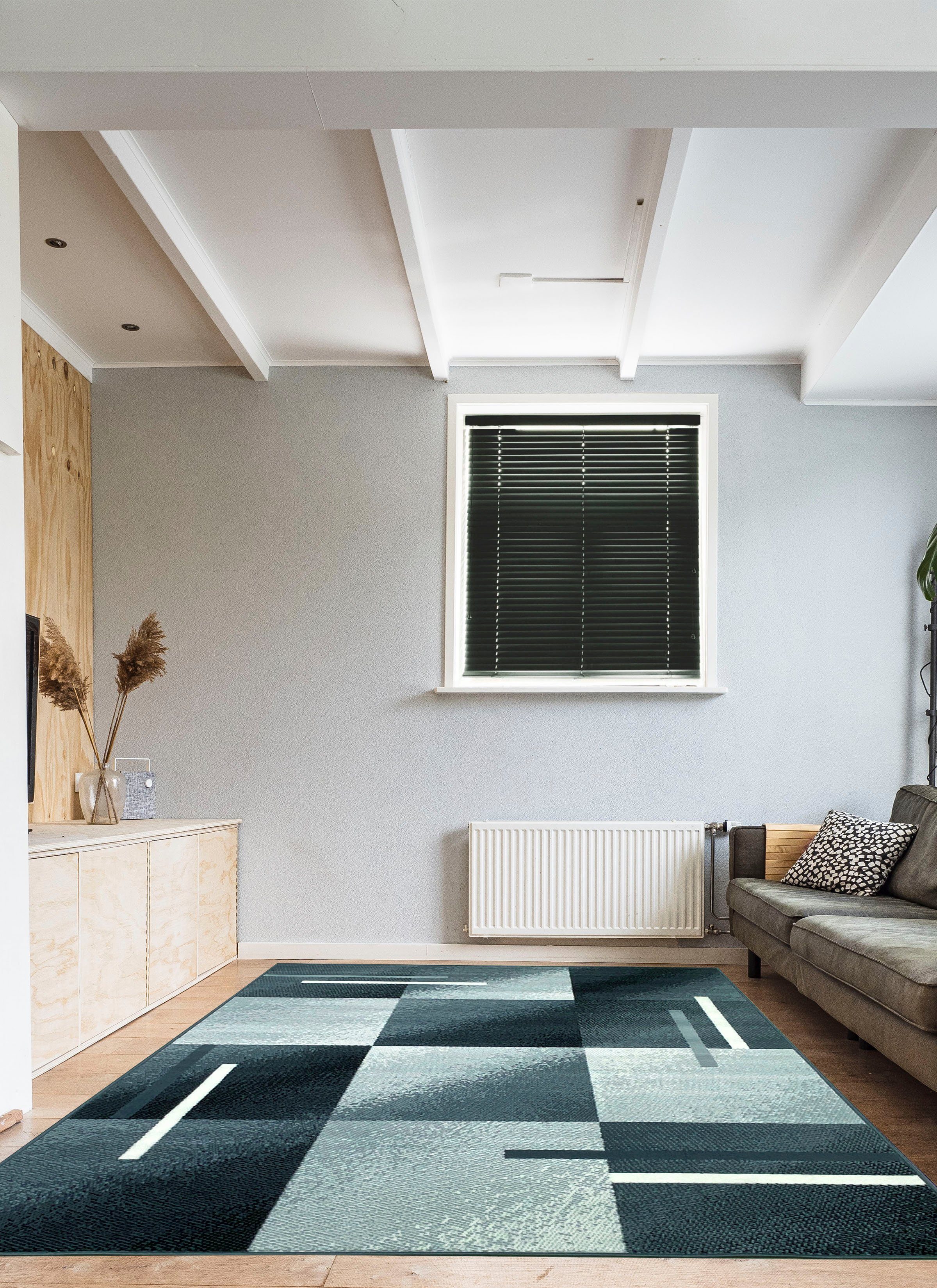 Nolan, & im Höhe: Teppich Kurzflor, mm, ideal rechteckig, modernes Design, Wohnzimmer Schlafzimmer 7 home, my
