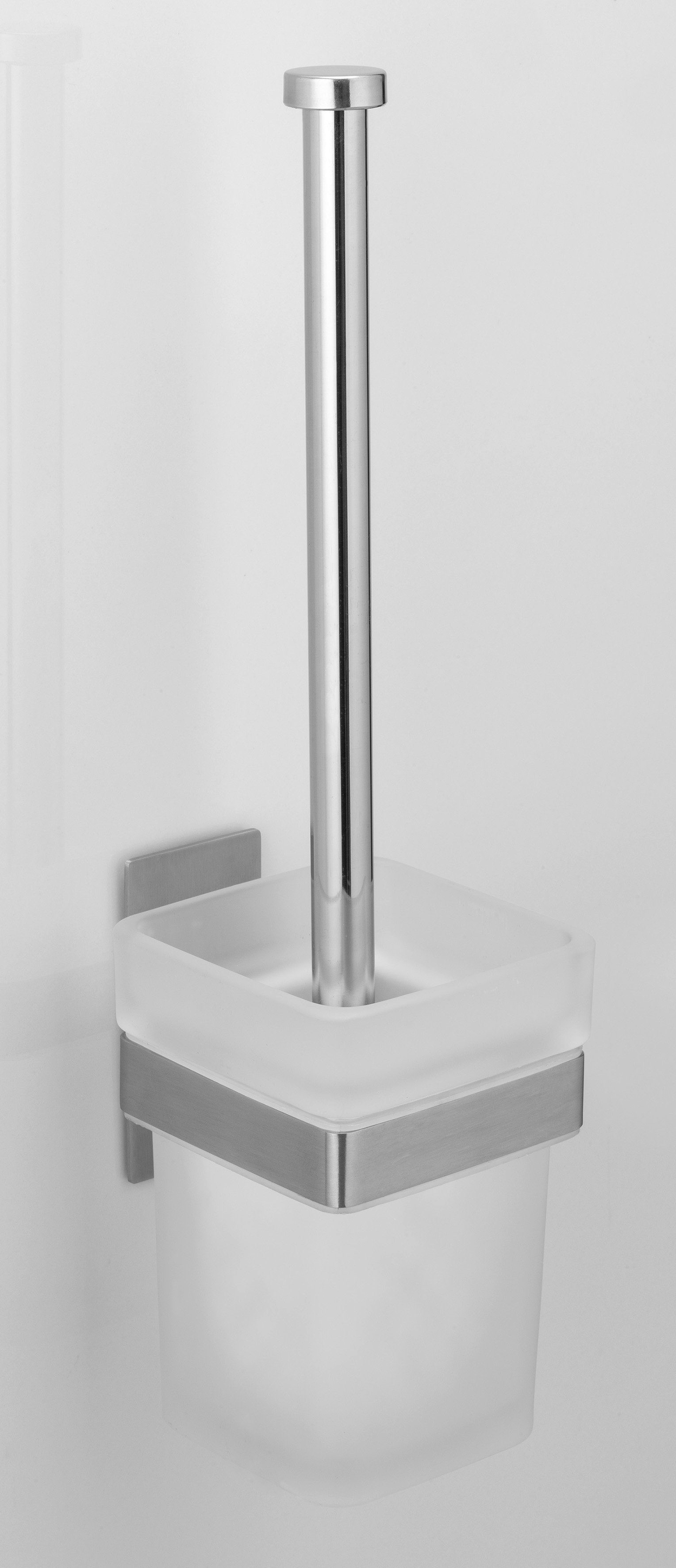 WENKO WC-Garnitur Turbo-Loc® mit mit Befestigung Genova, abnehmbaren matt, Behälter, Turbo-Loc