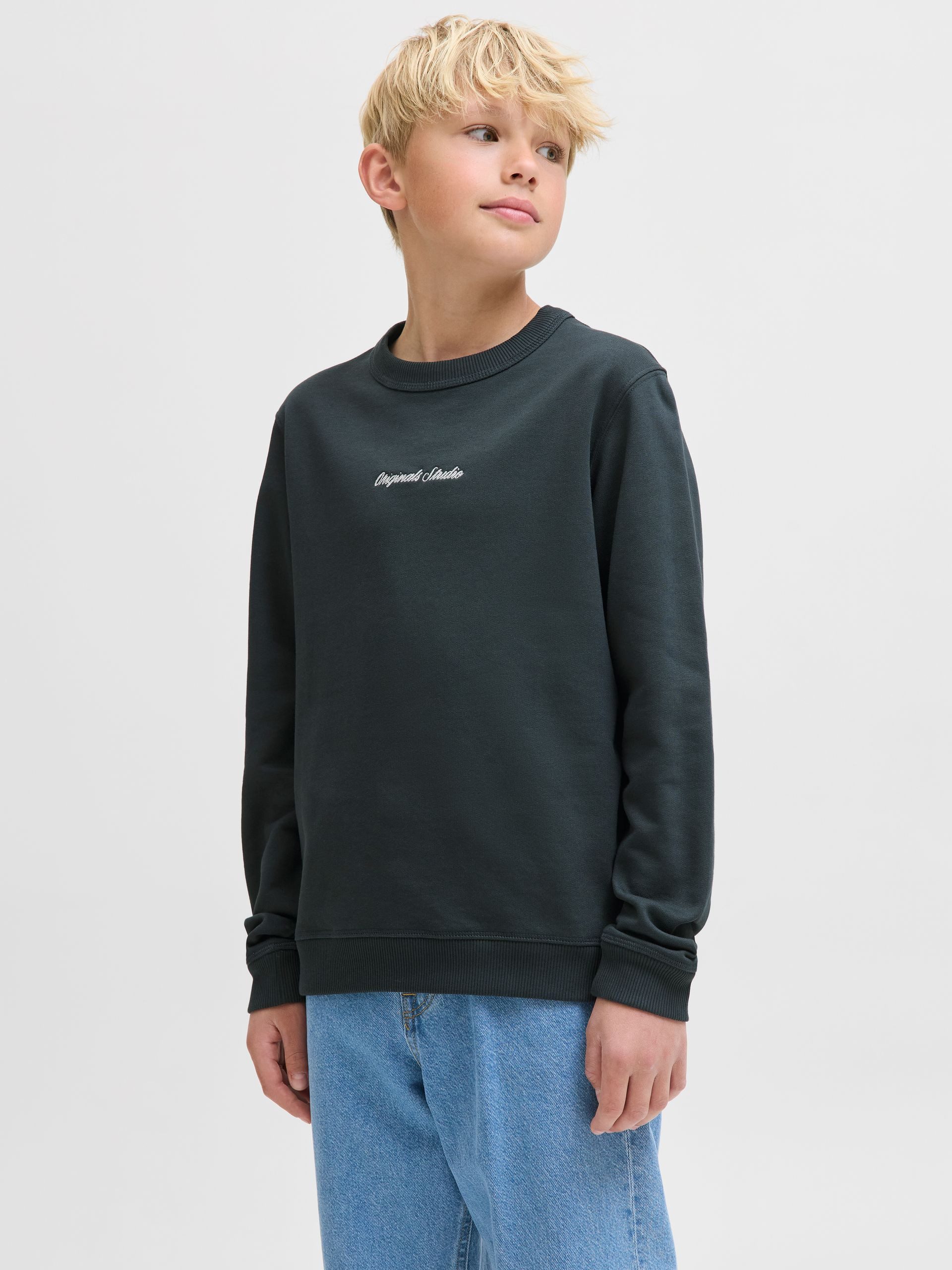 Jack & Jones Junior Sweatshirt JORNORREBRO EMB SWEAT CREW JNR