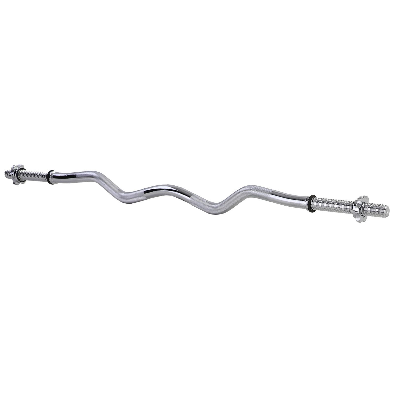 RAMROXX Langhantelstange 120cm Langhantel SZ Curl Stange 30mm mit Sternschrauben