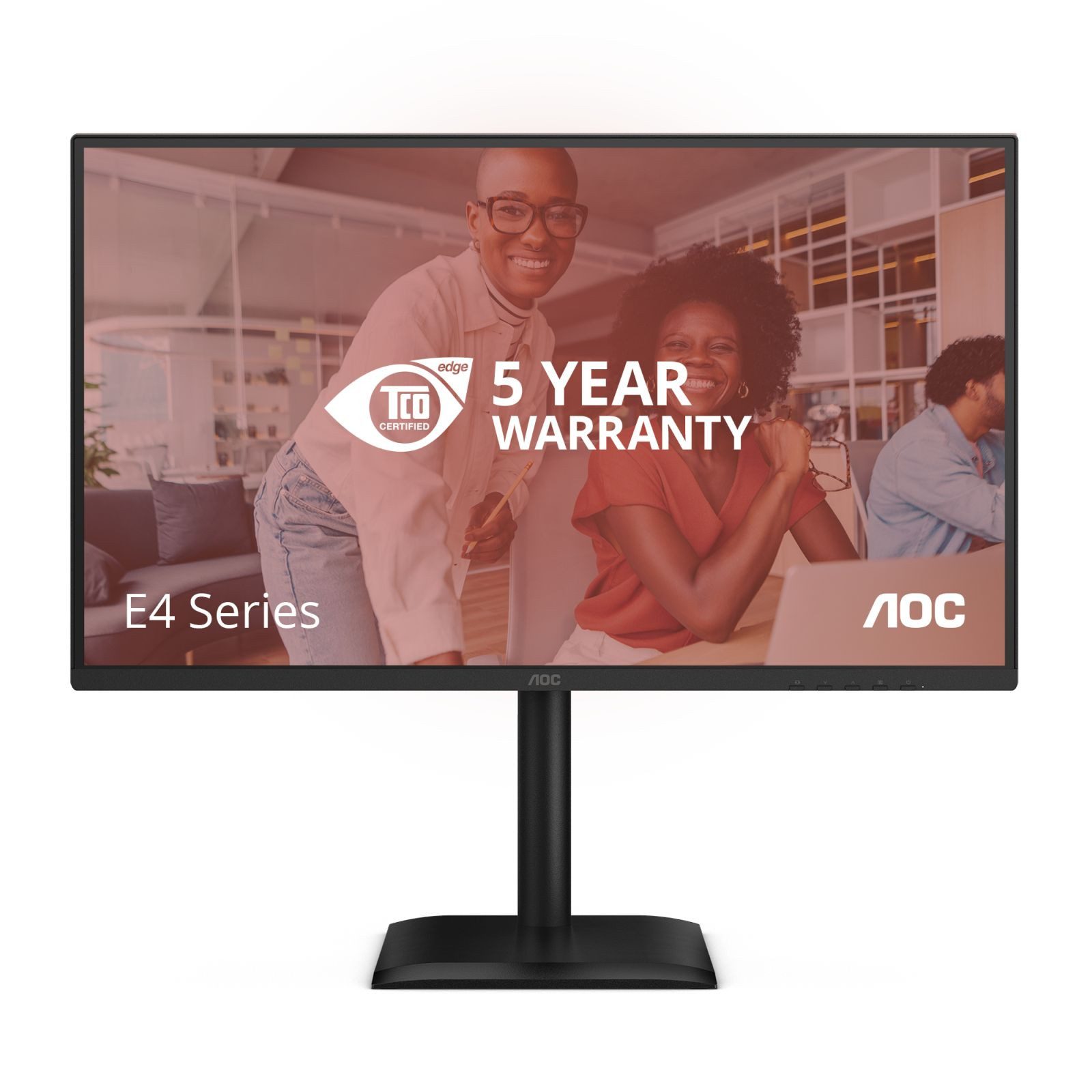 AOC 68,6cm (27) Q27E4CV 16:09 HDMI+DP+USB-C Lift black TFT-Monitor (2560 x 1440 px, Quad HD, 4 ms Reaktionszeit, 120 Hz, IPS, Lautsprecher, HDCP, Kopfhörerbuchse, Pivot, Höhenverstellbar)