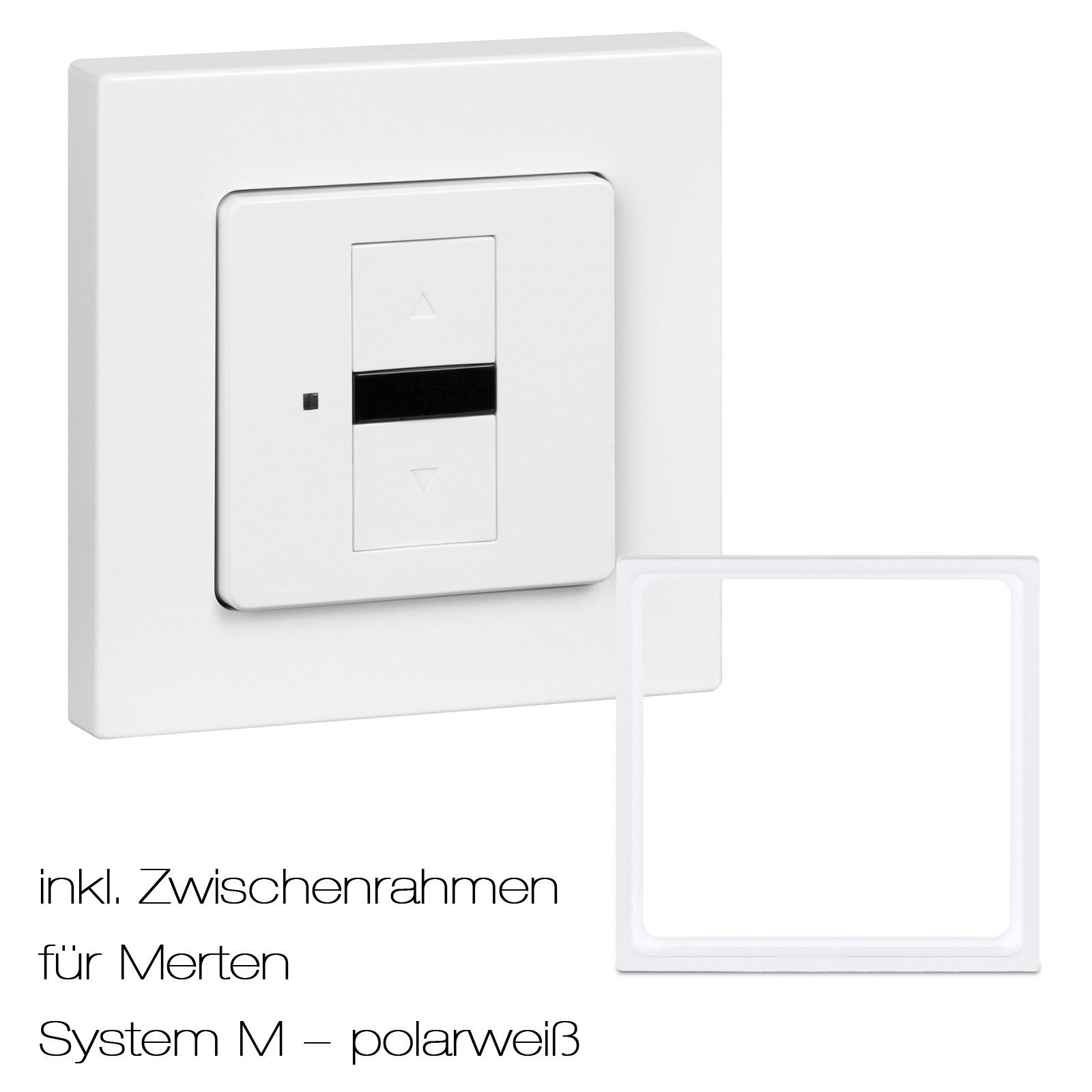 Simu Schalter Rollladen-Memory-Schalter inkl. Zwischenrahmen für Merten M